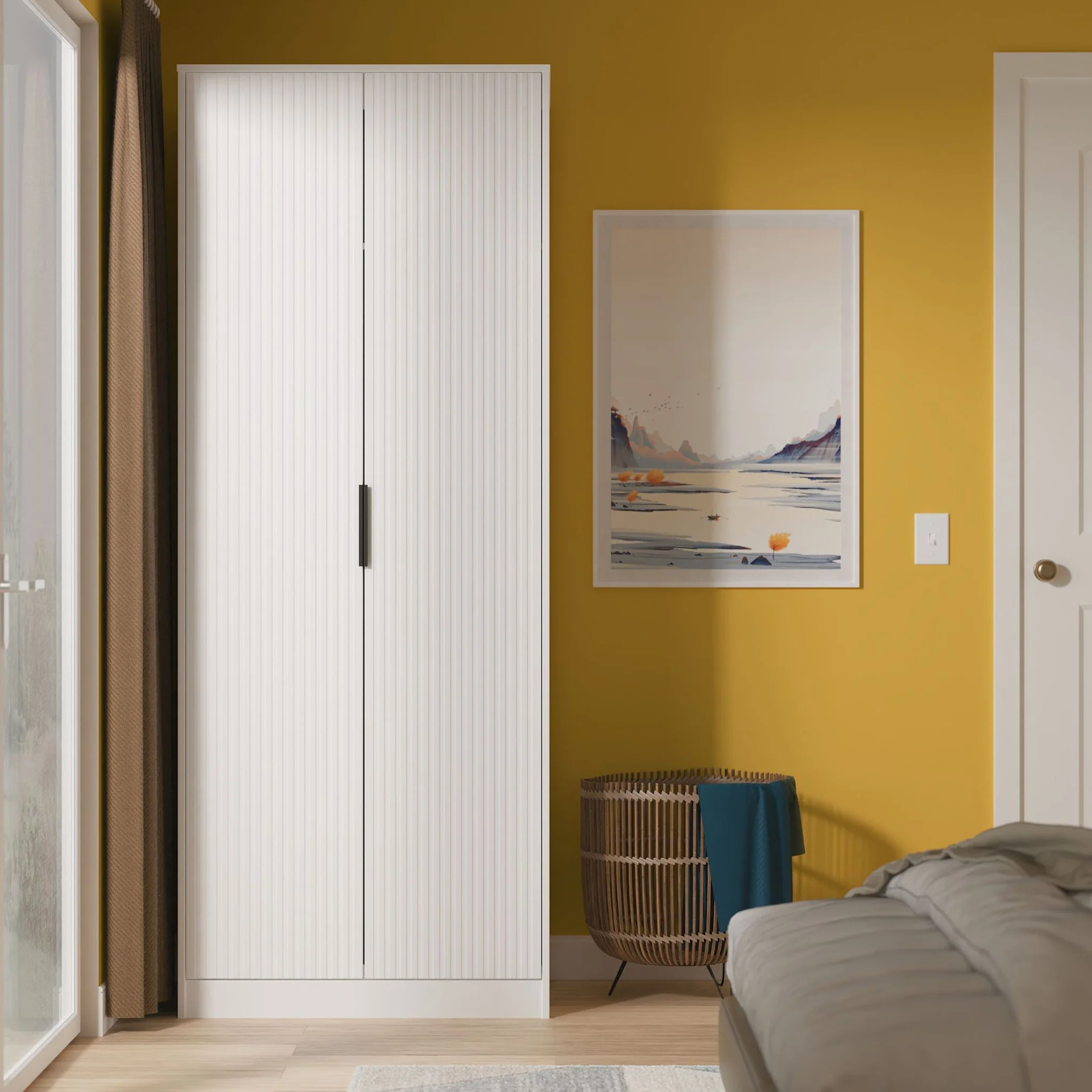 Callo Fluted Double Wardrobe - Image 2