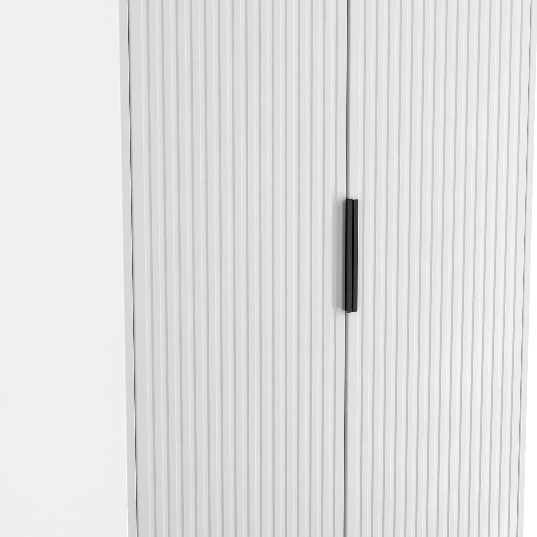 Callo Fluted Double Wardrobe with 2 Drawers - Image 6