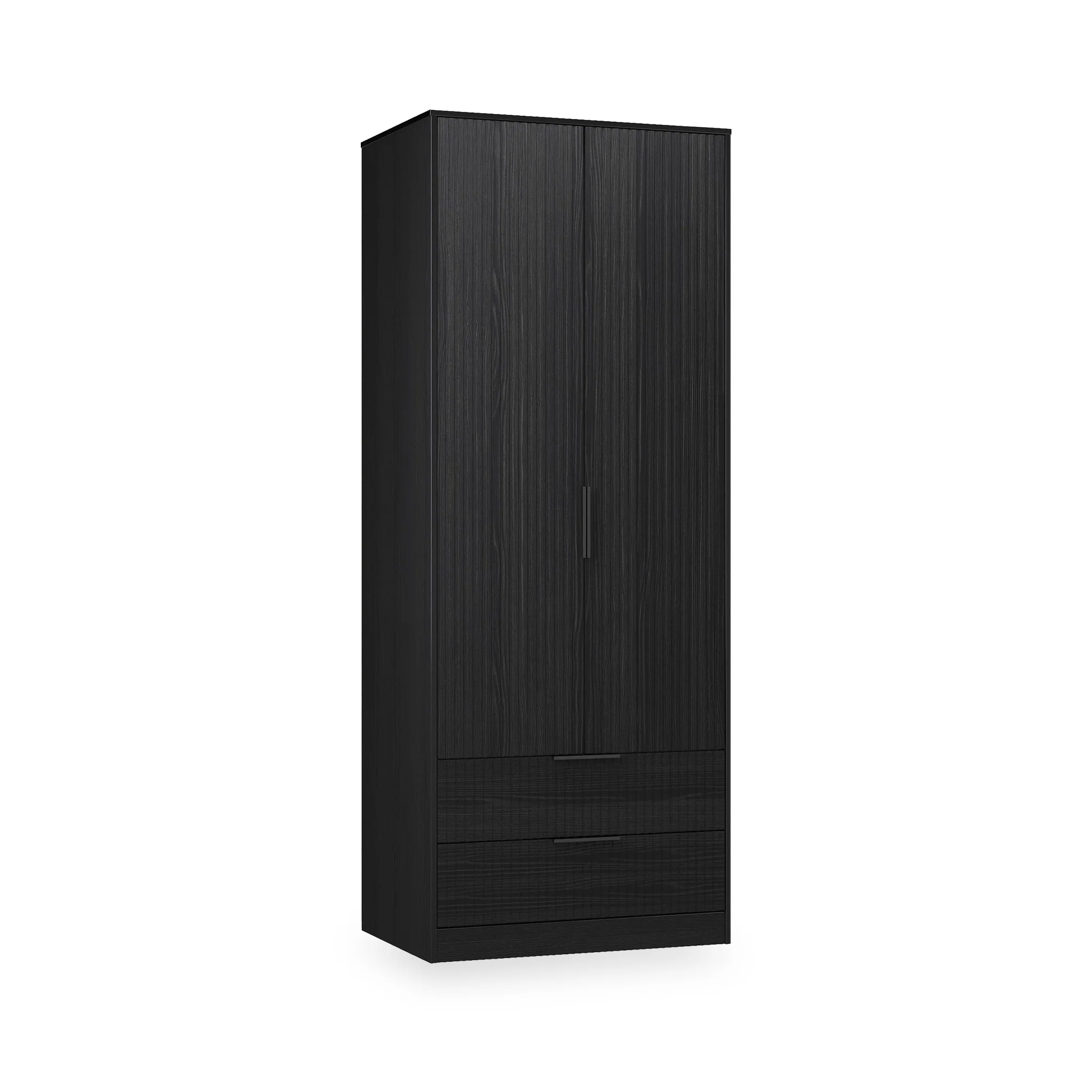 Callo Fluted Double Wardrobe with 2 Drawers - Image 8