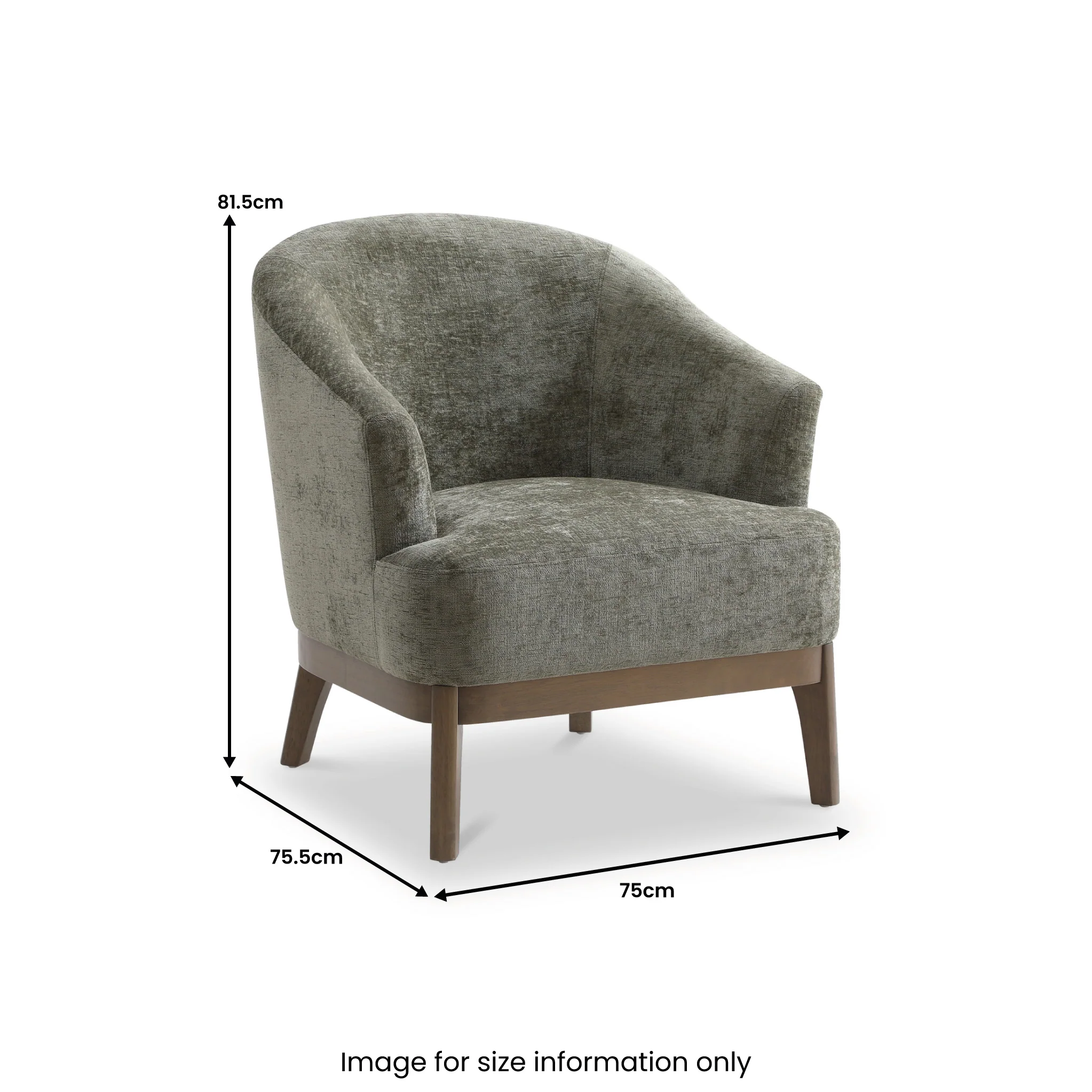 Calloway Soft Chenille Accent Chair - Image 9