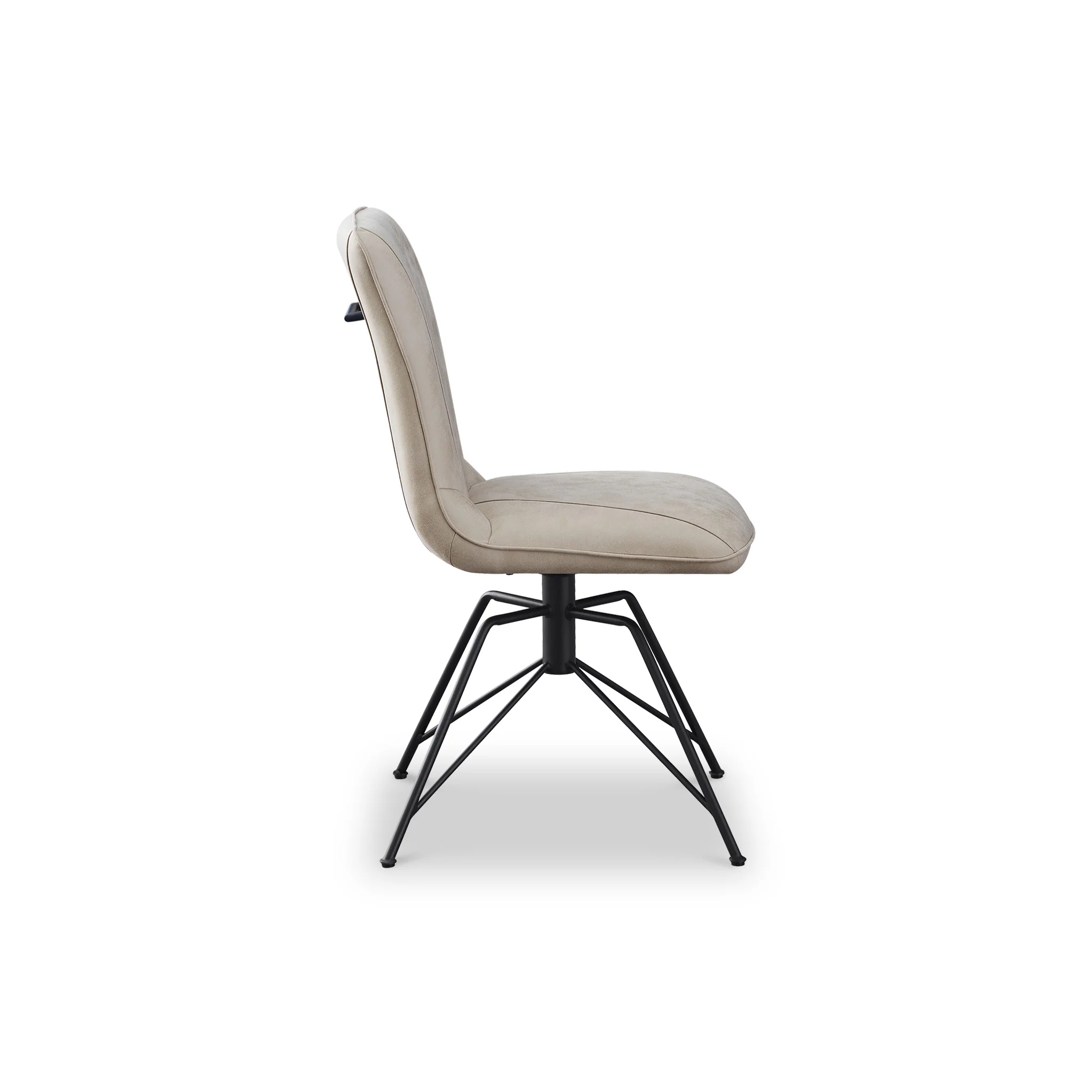 Calmore Taupe Faux Suede Dining Chair - Image 3