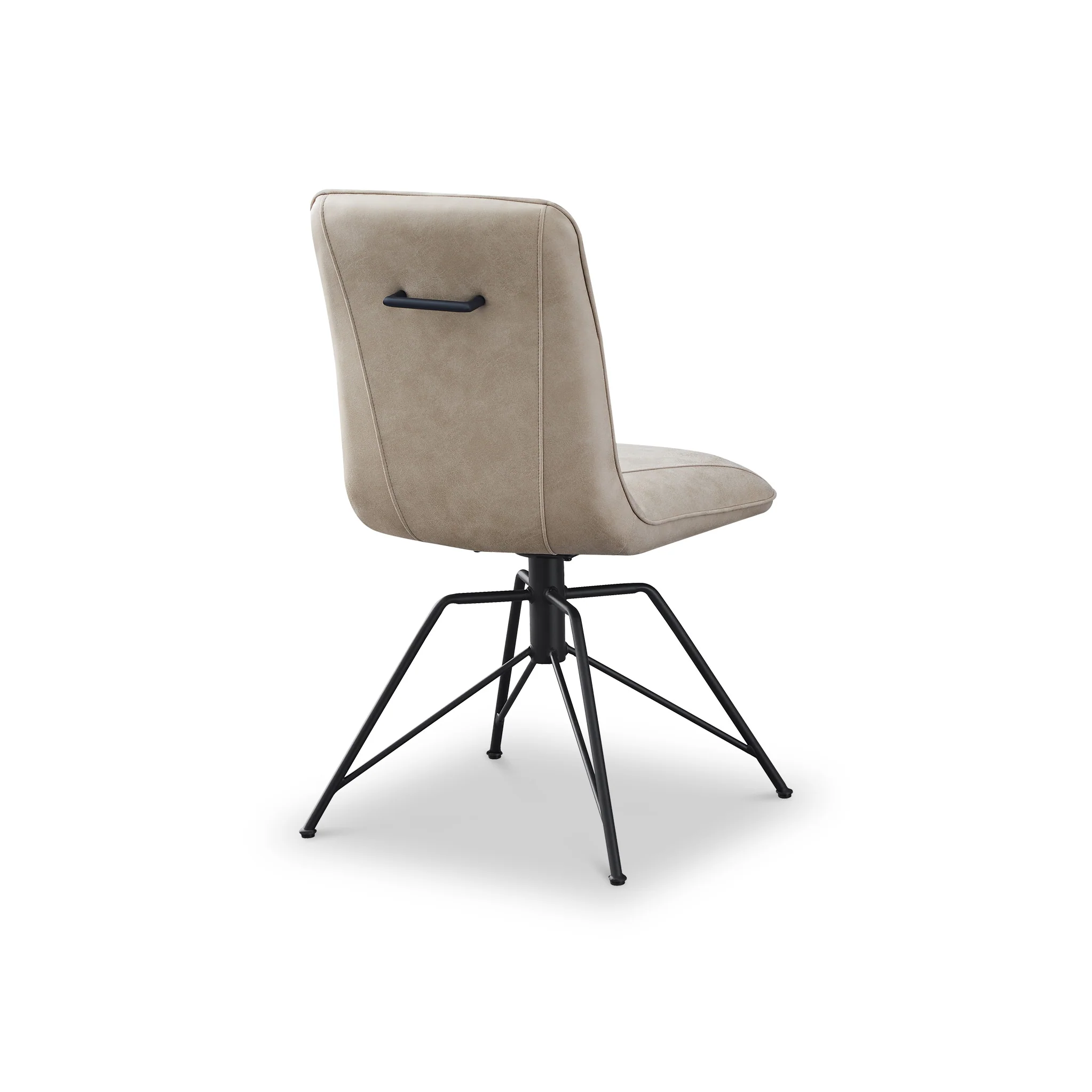 Calmore Taupe Faux Suede Dining Chair - Image 5