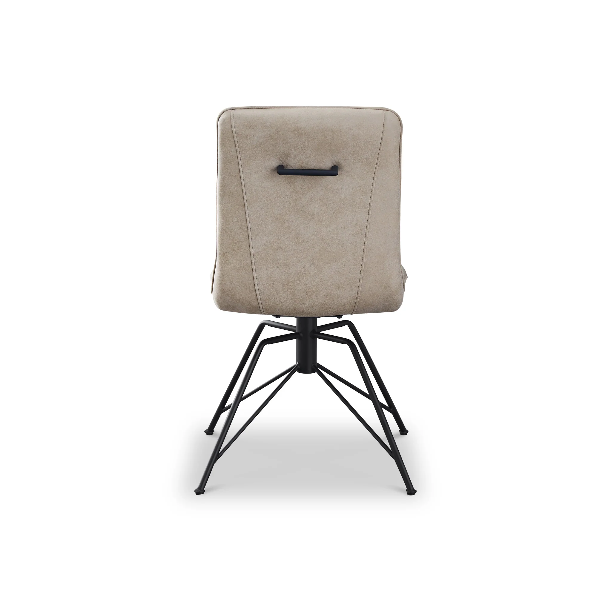 Calmore Taupe Faux Suede Dining Chair - Image 6