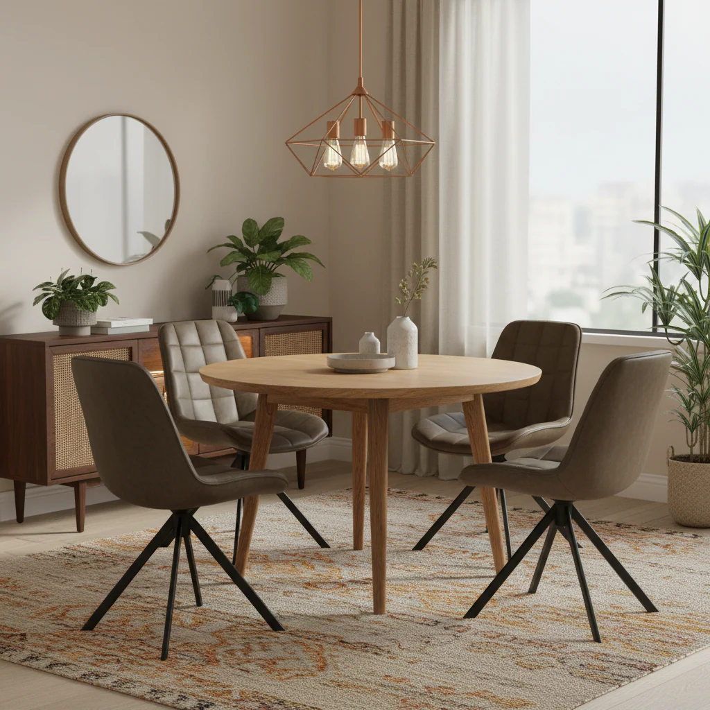 Calver Faux Leather Dining Chair - Image 6
