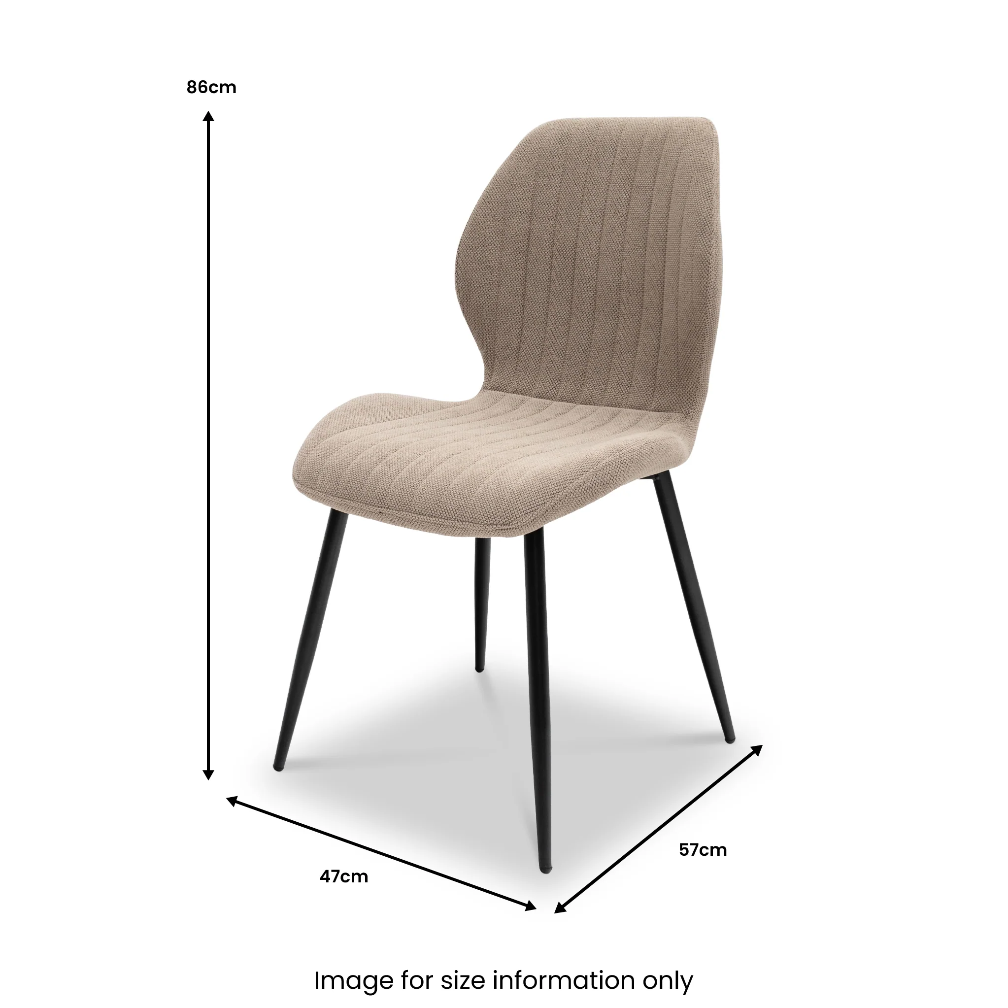 Cambell Textured Weave Dining Chair - Image 4