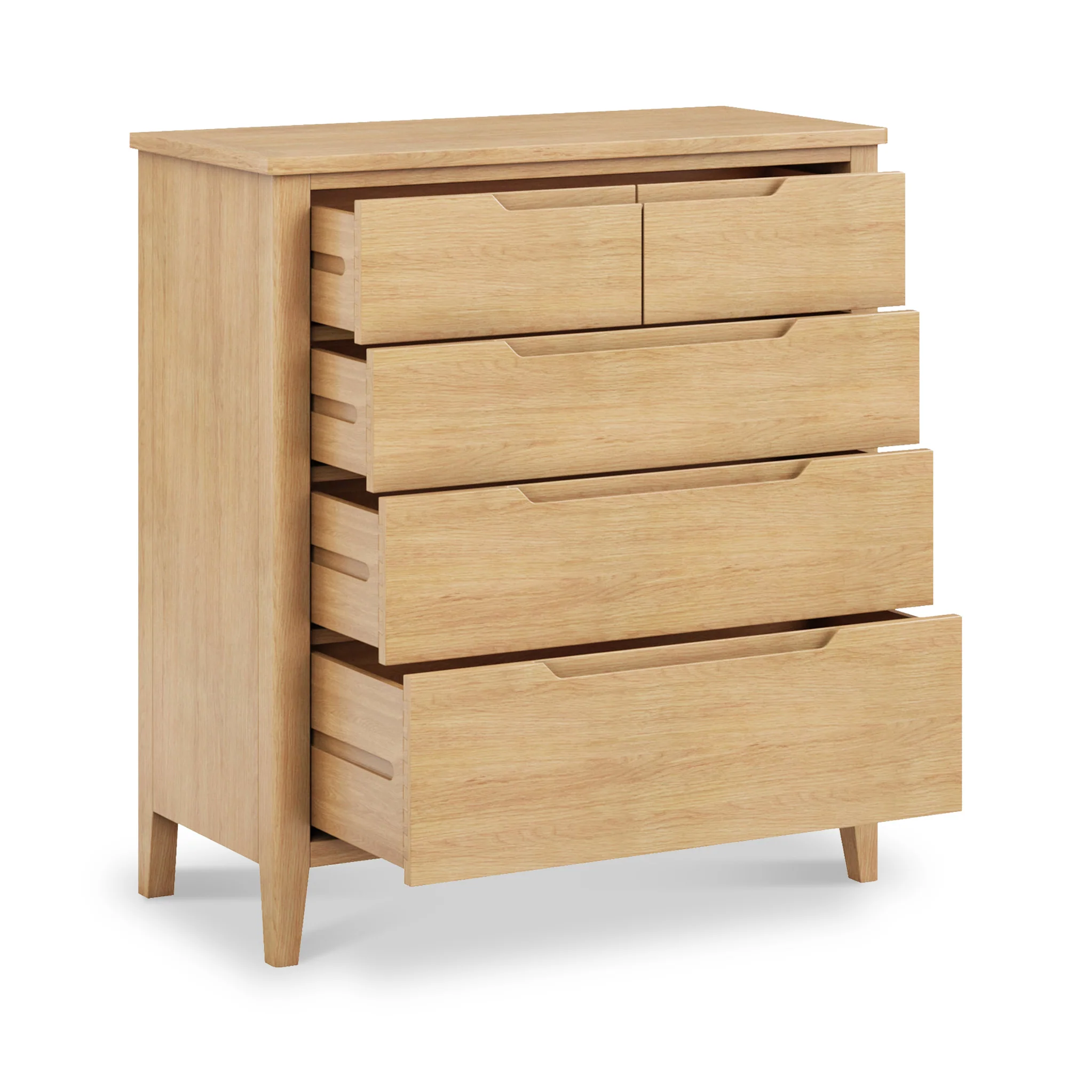 Camdale Oak 2 over 3 Drawer Chest - Image 4