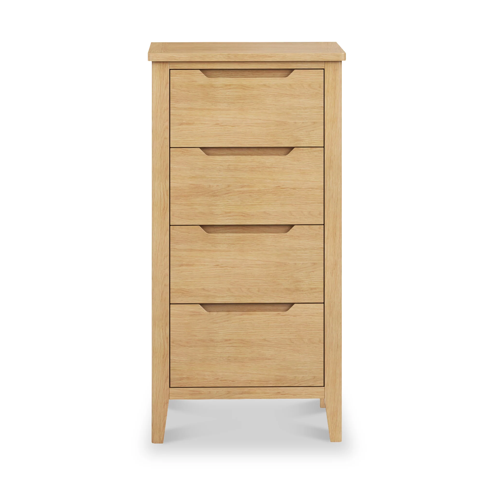 Camdale Oak 4 Drawer Tall Boy Chest - Image 3