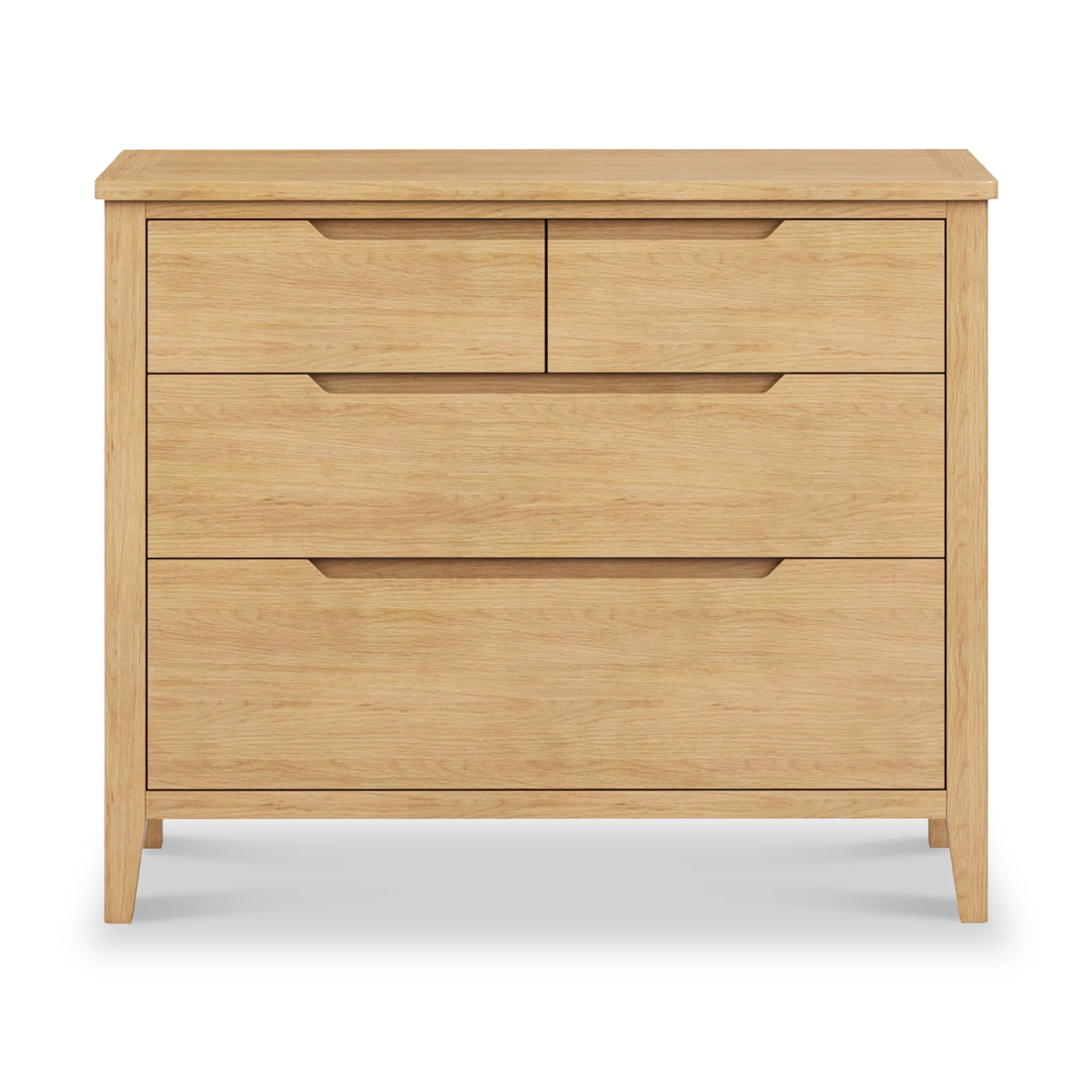Camdale Oak 4 Drawer Wide Chest - Image 3