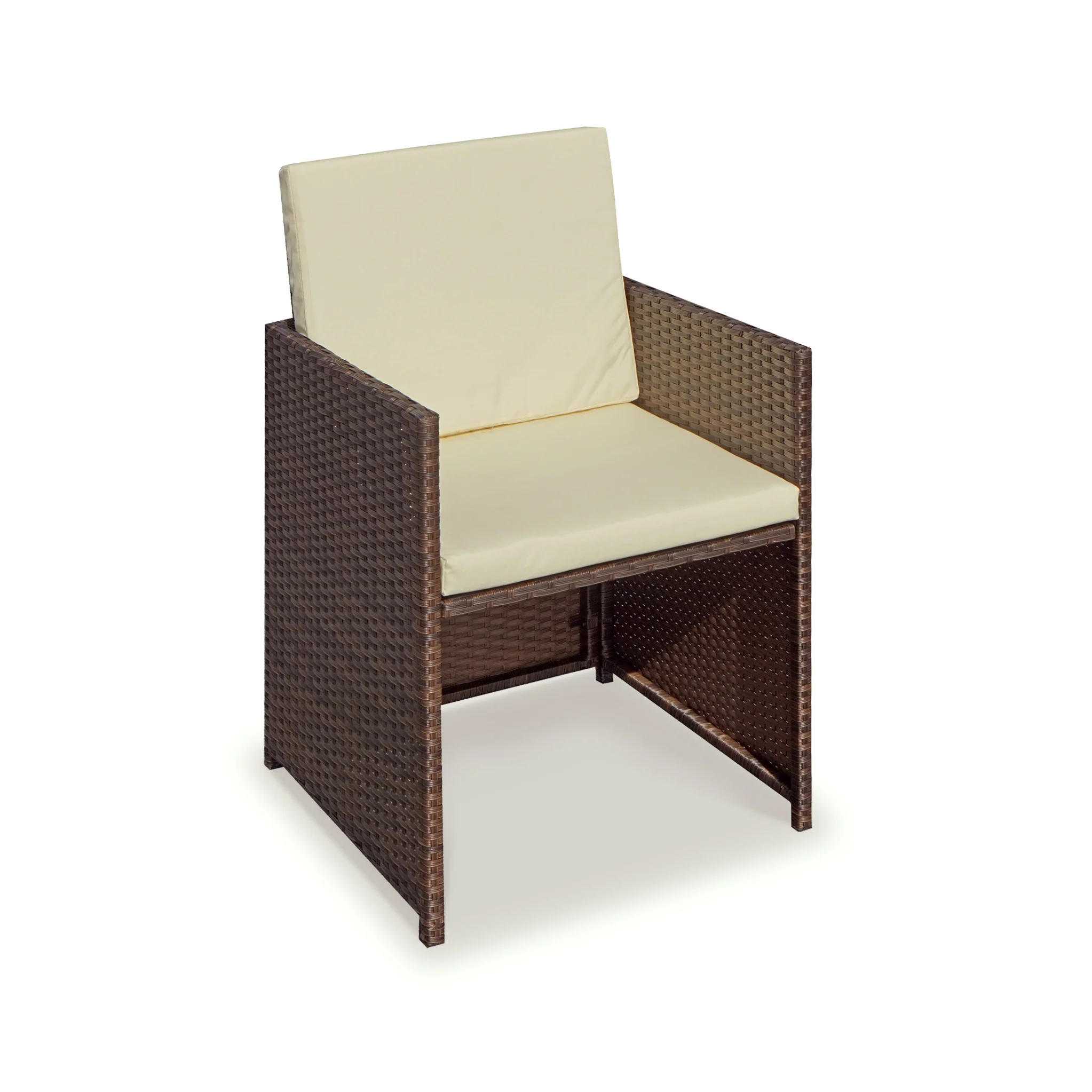 Cannes 10 Seater Rattan Cube Dining Set - Image 7