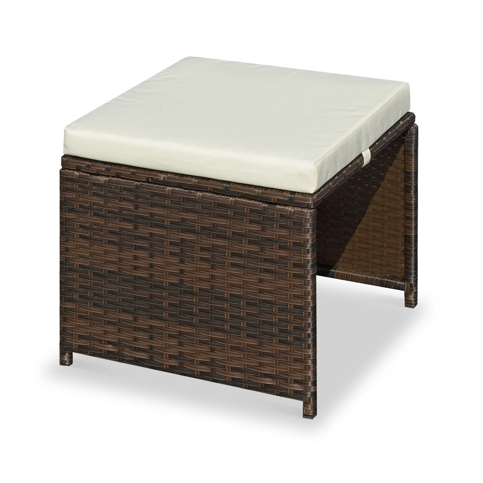 Cannes 10 Seater Rattan Cube Dining Set - Image 8