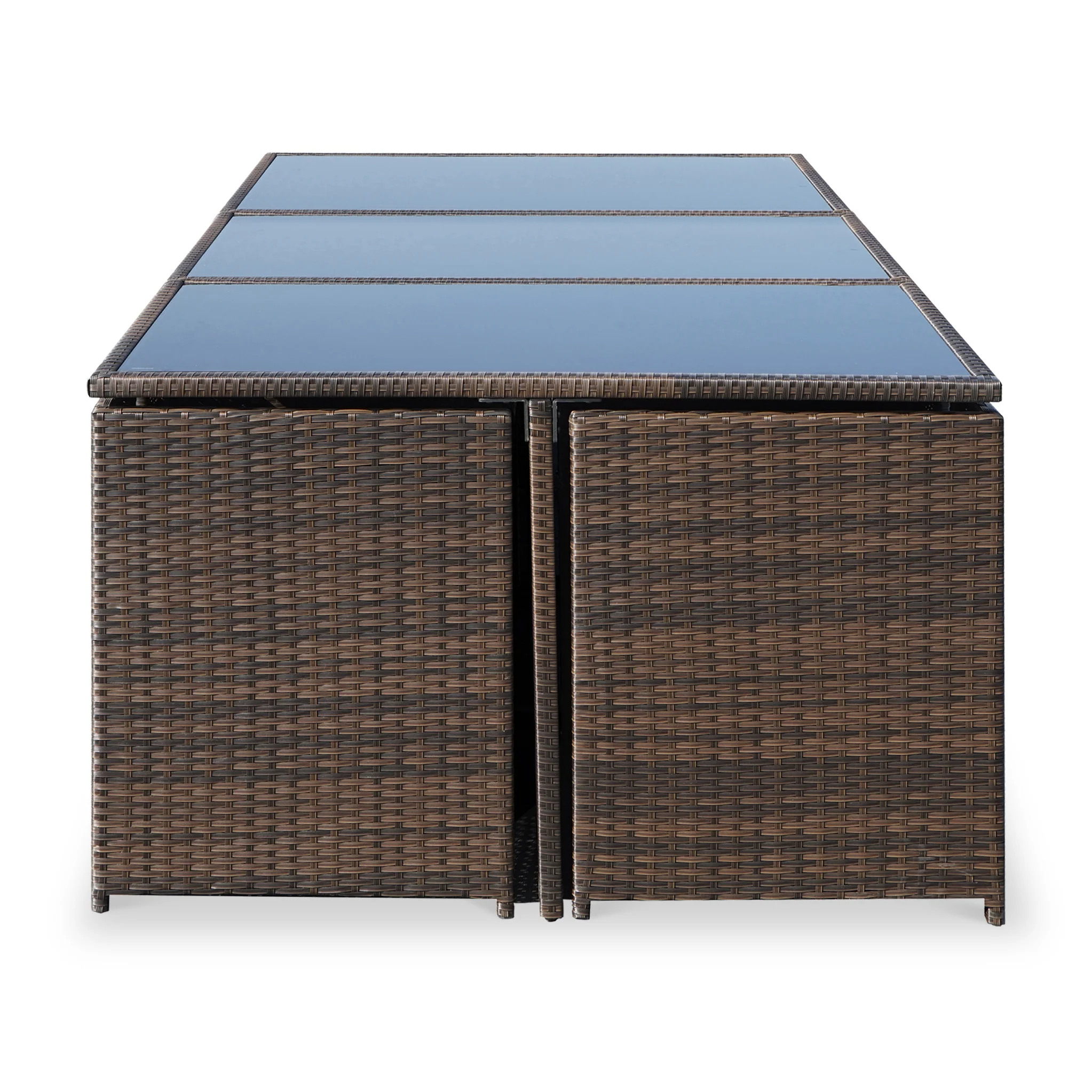 Cannes 10 Seater Rattan Cube Dining Set - Image 9