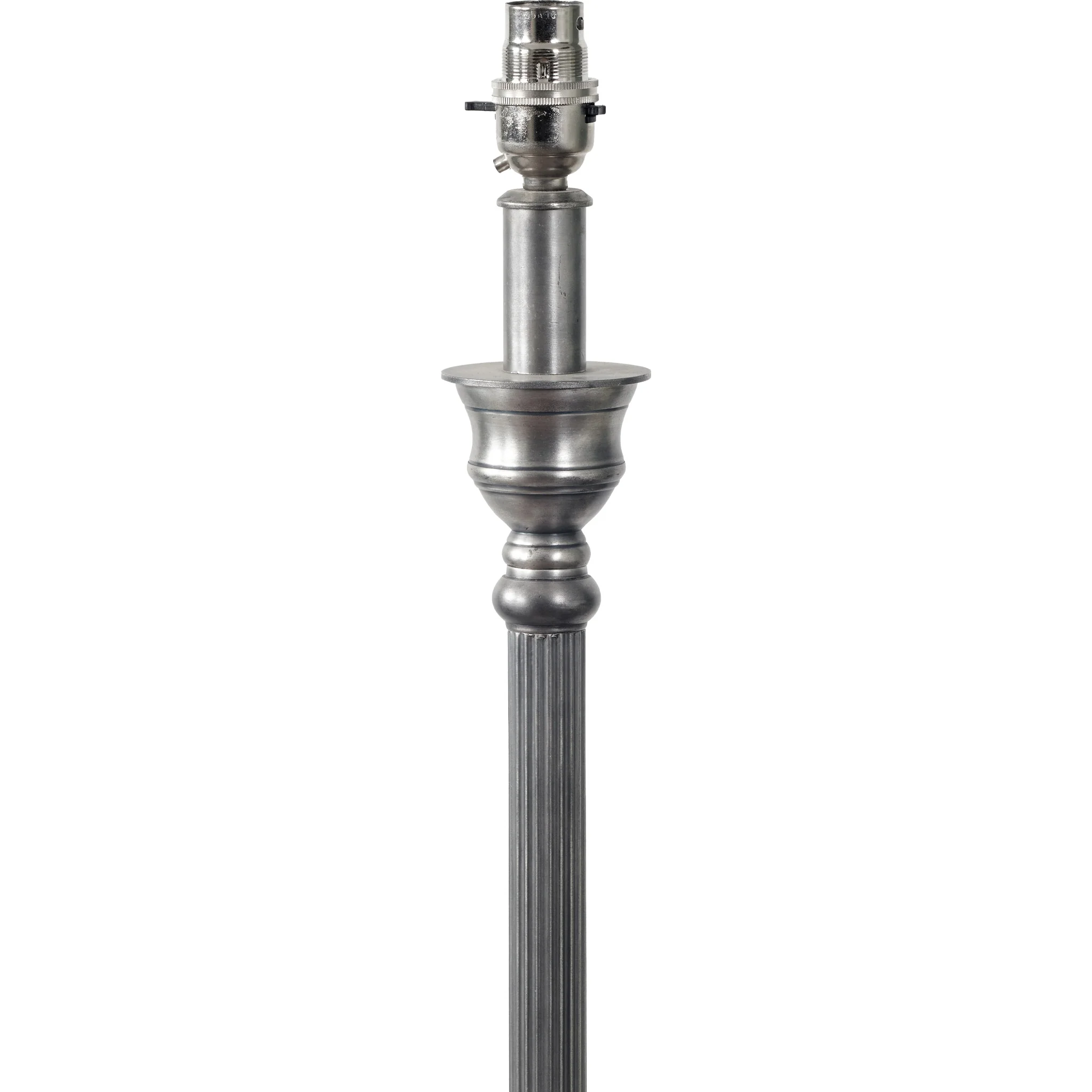 Canterbury Antique Silver Metal Table Lamp - Image 5