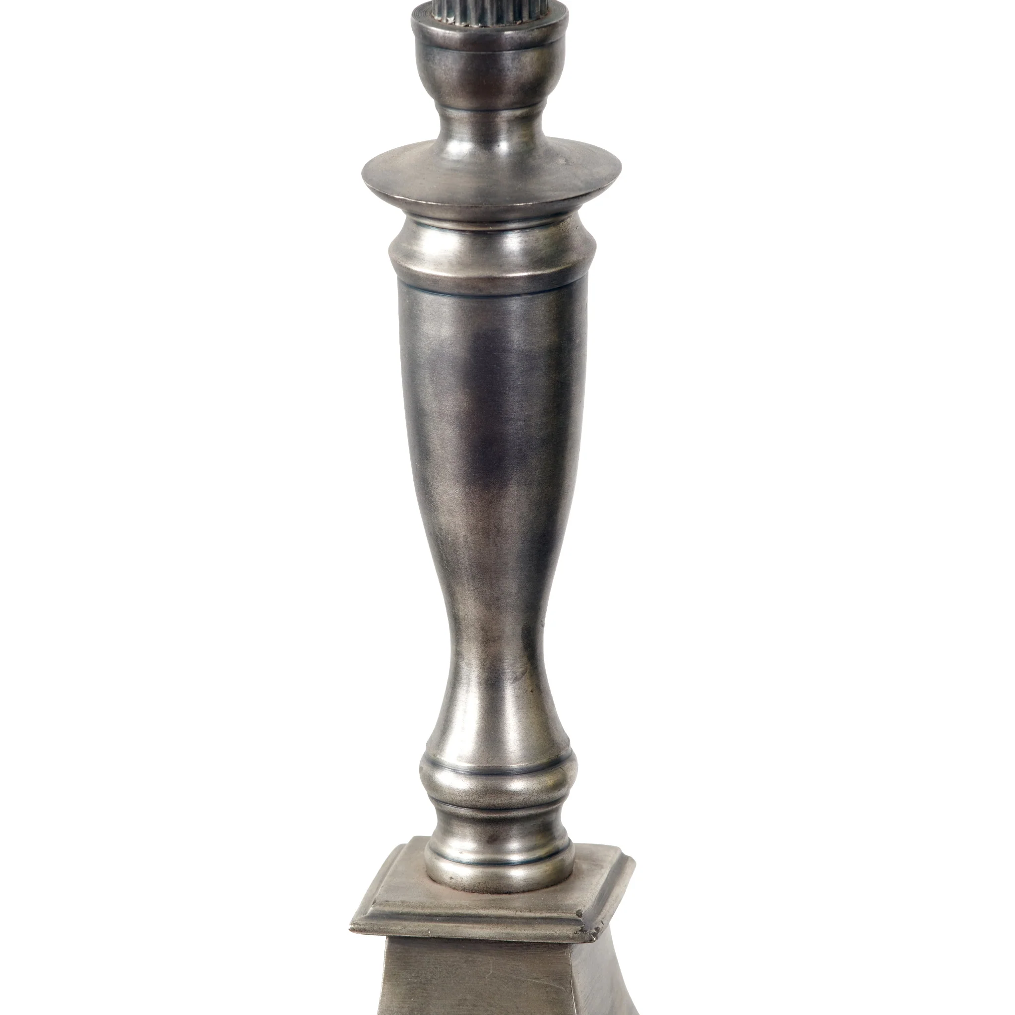 Canterbury Antique Silver Metal Table Lamp - Image 6