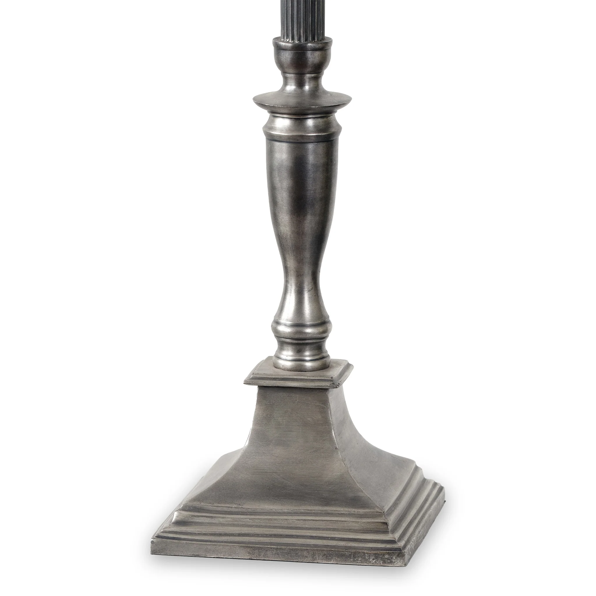 Canterbury Antique Silver Metal Table Lamp - Image 7
