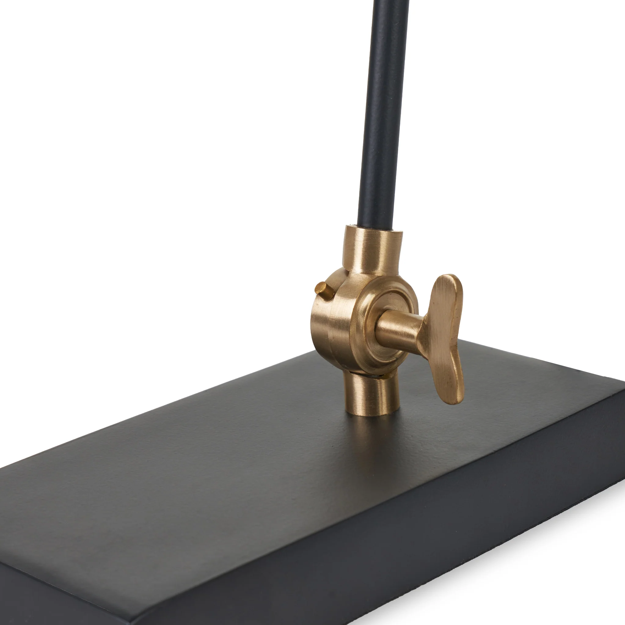Canton Matt Black and Brass Metal Cone Floor Lamp - Image 8
