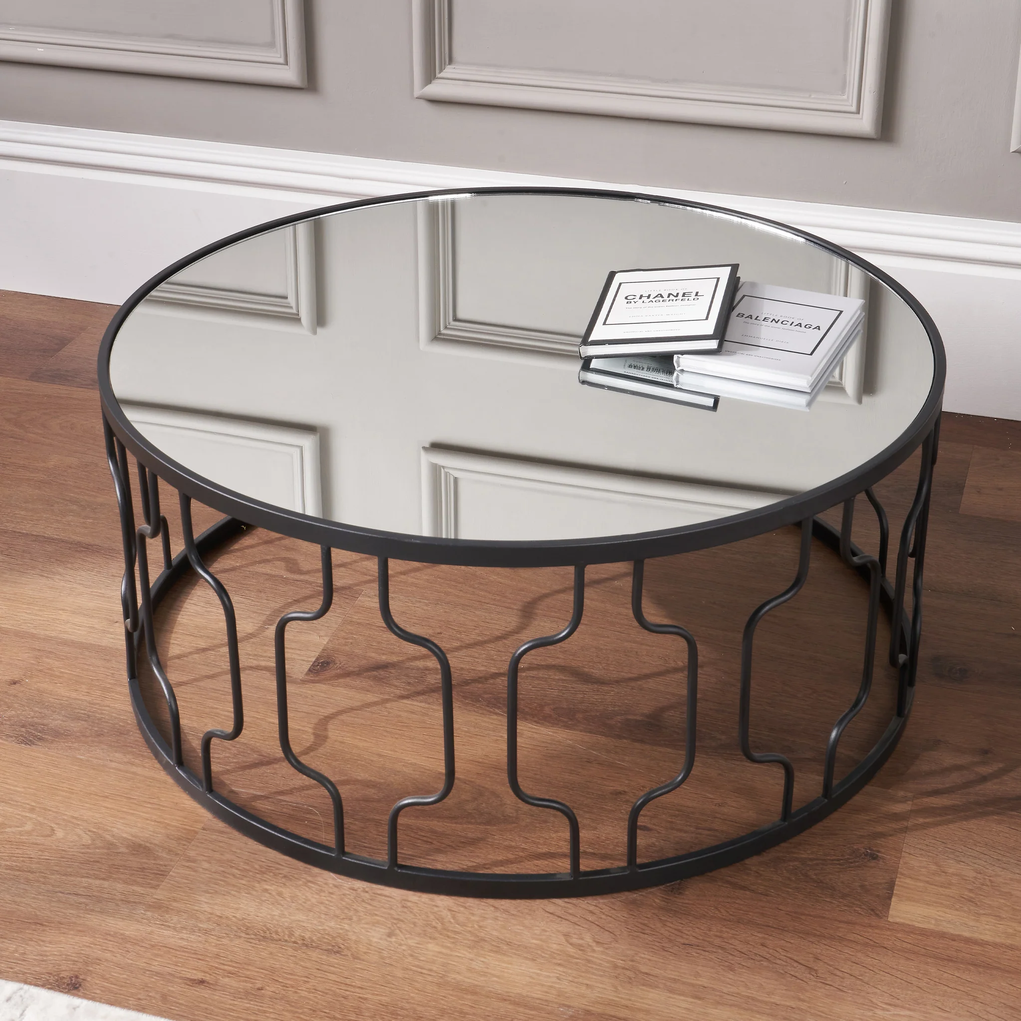 Caprisse Mirrored Glass Coffee Table - Image 2