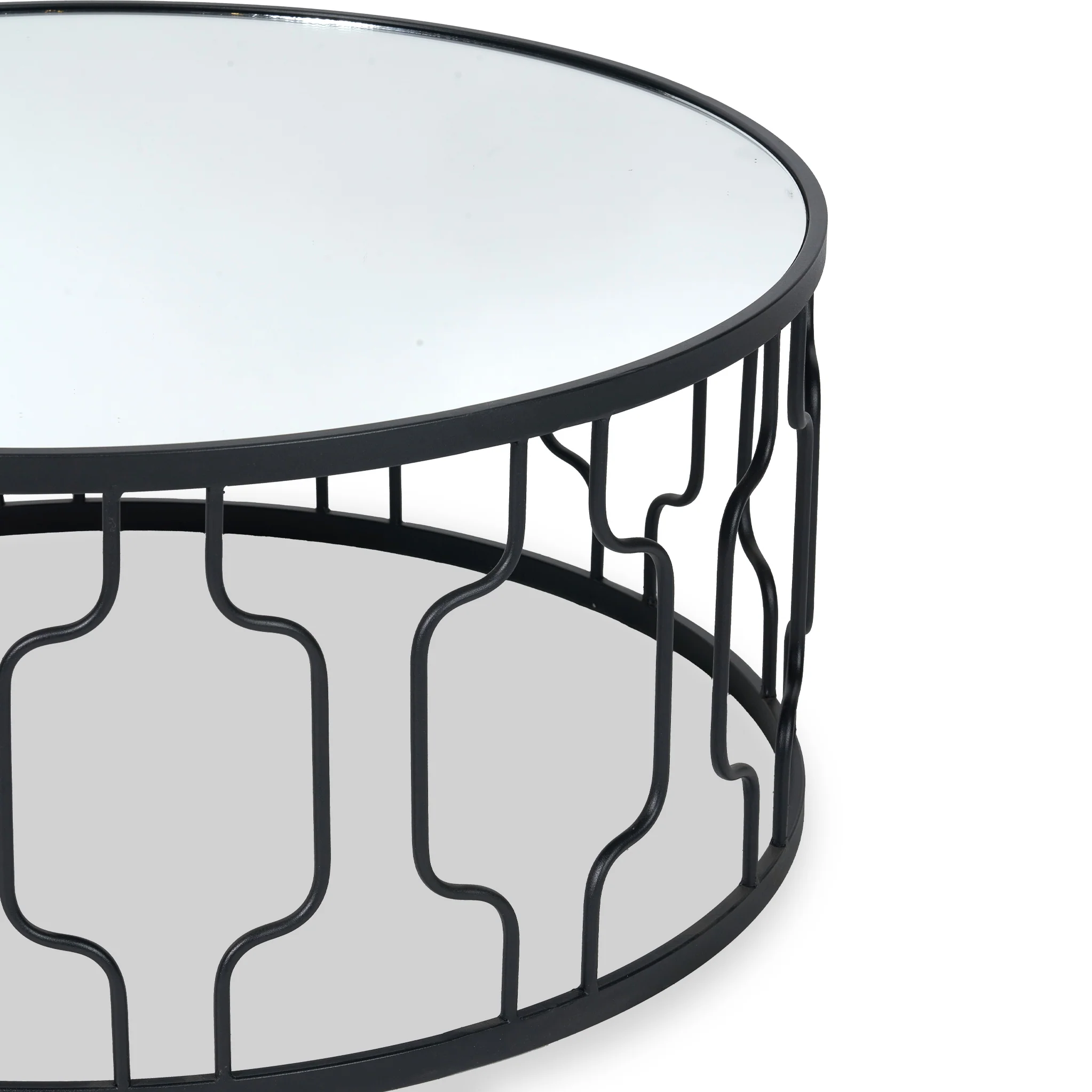 Caprisse Mirrored Glass Coffee Table - Image 5