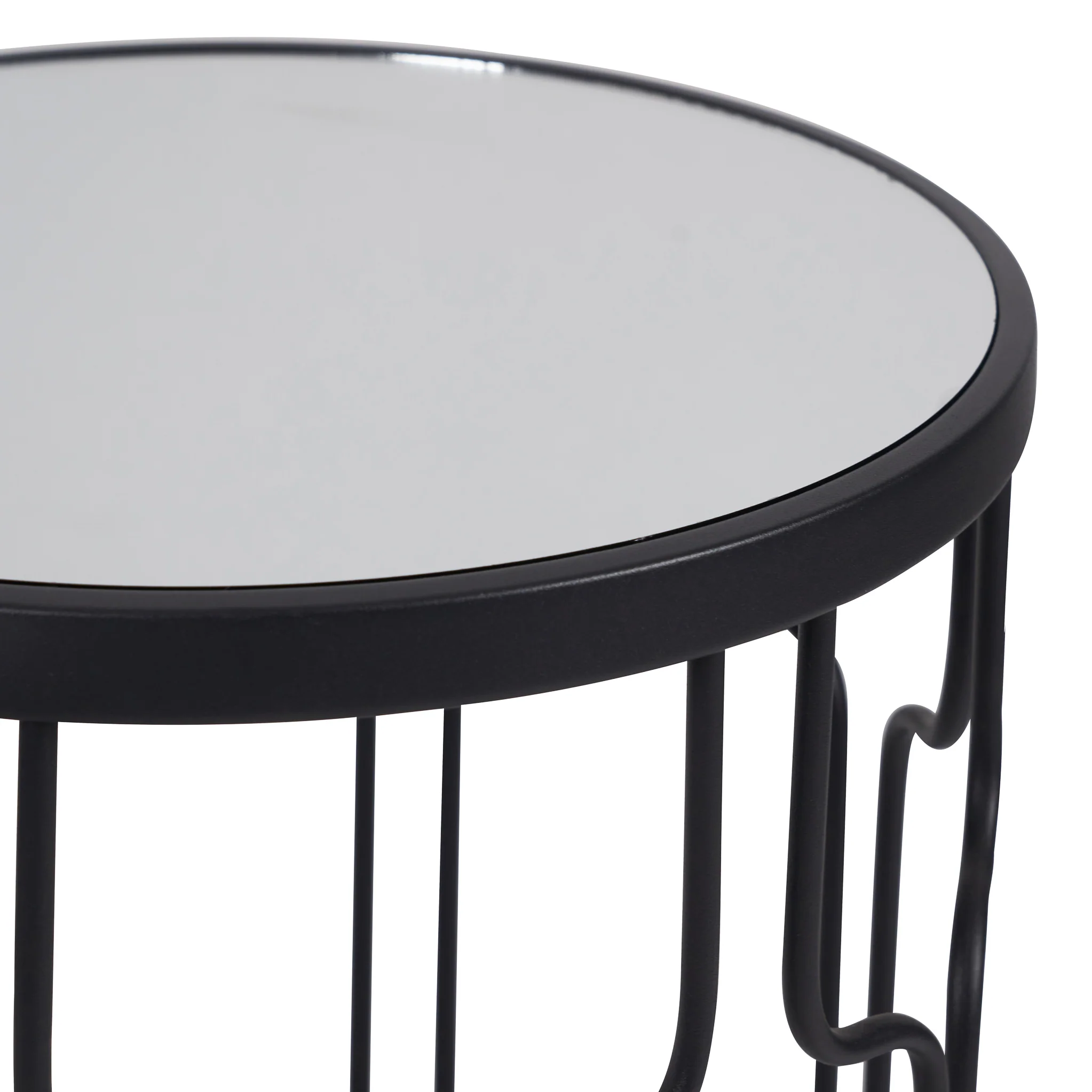 Caprisse Mirrored Glass Side Tables - Image 5