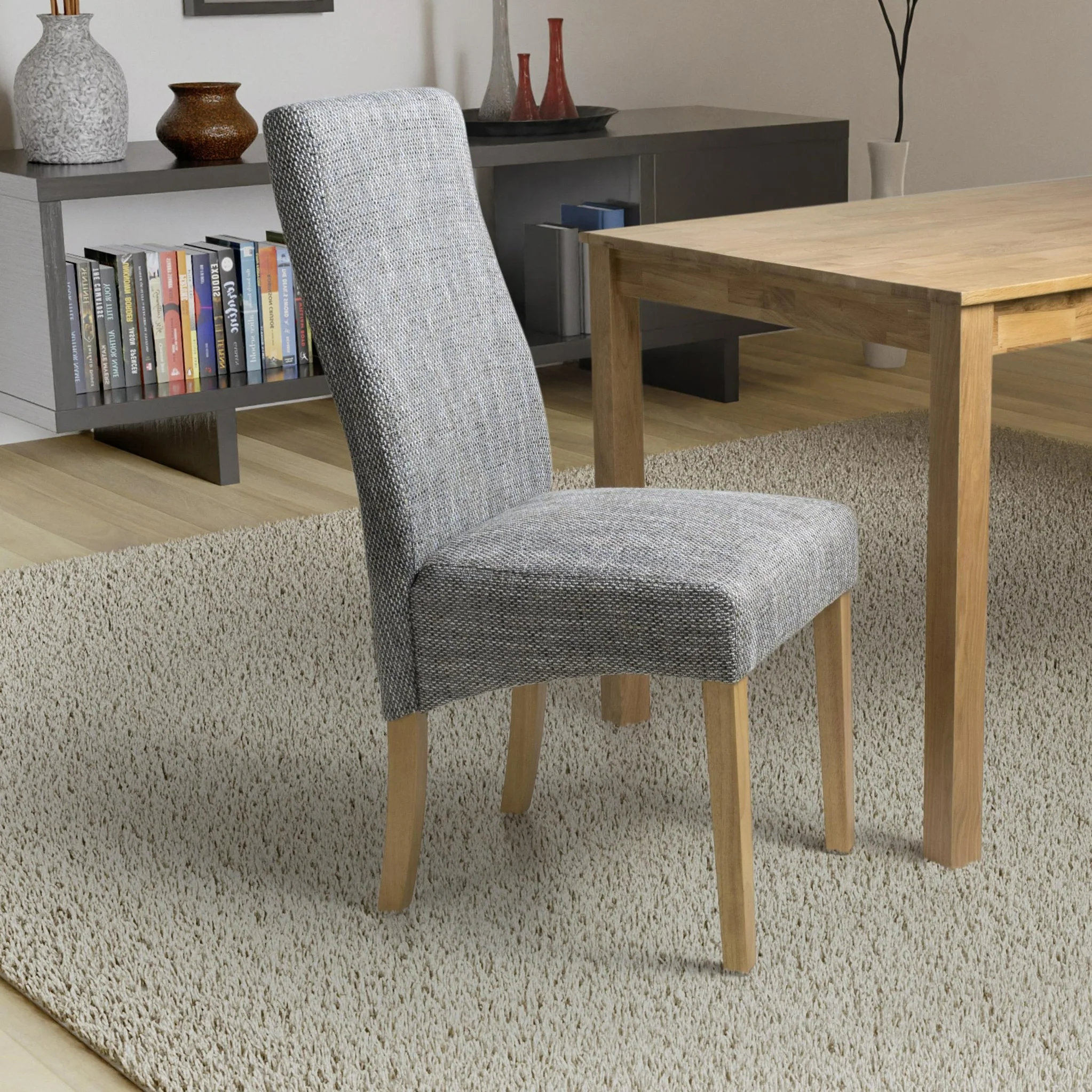 Cariad Tweed Dining Chair - Image 11