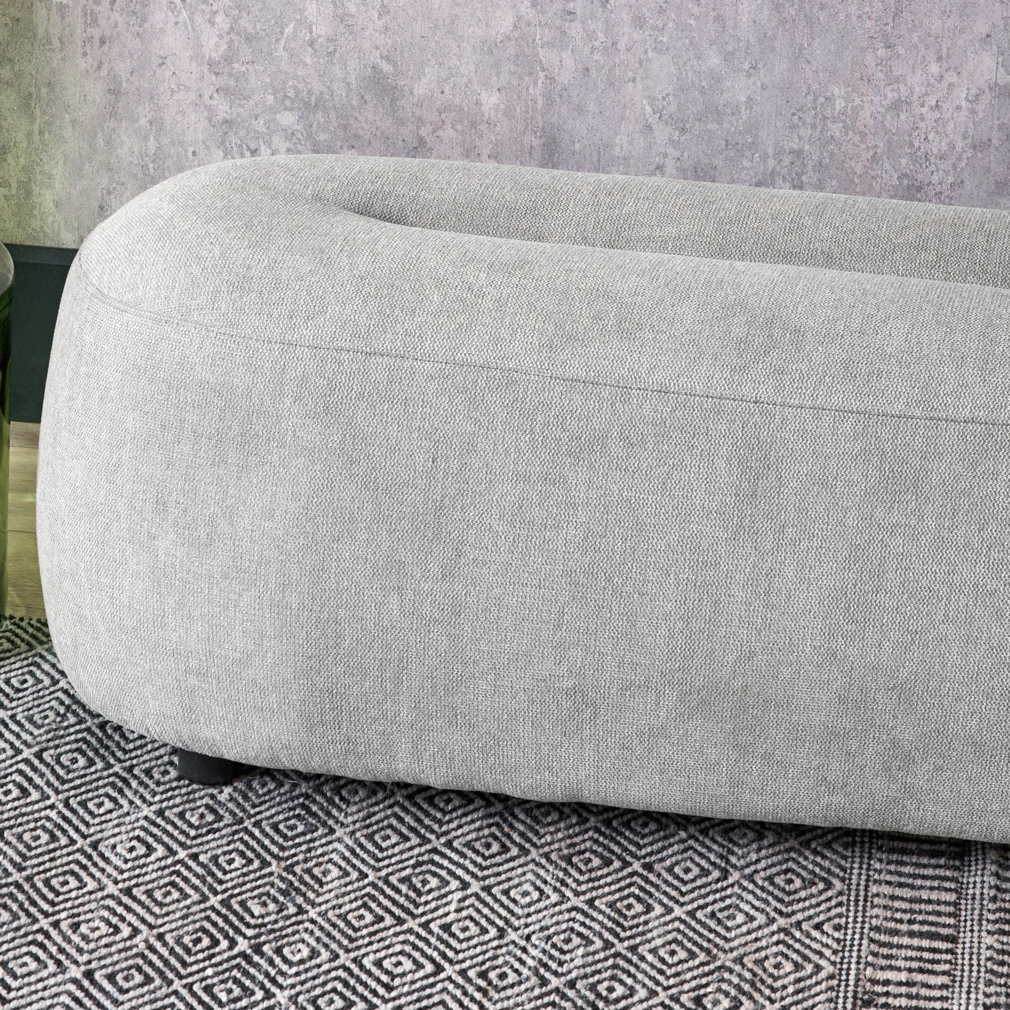 Carin Chenille Ottoman - Image 7