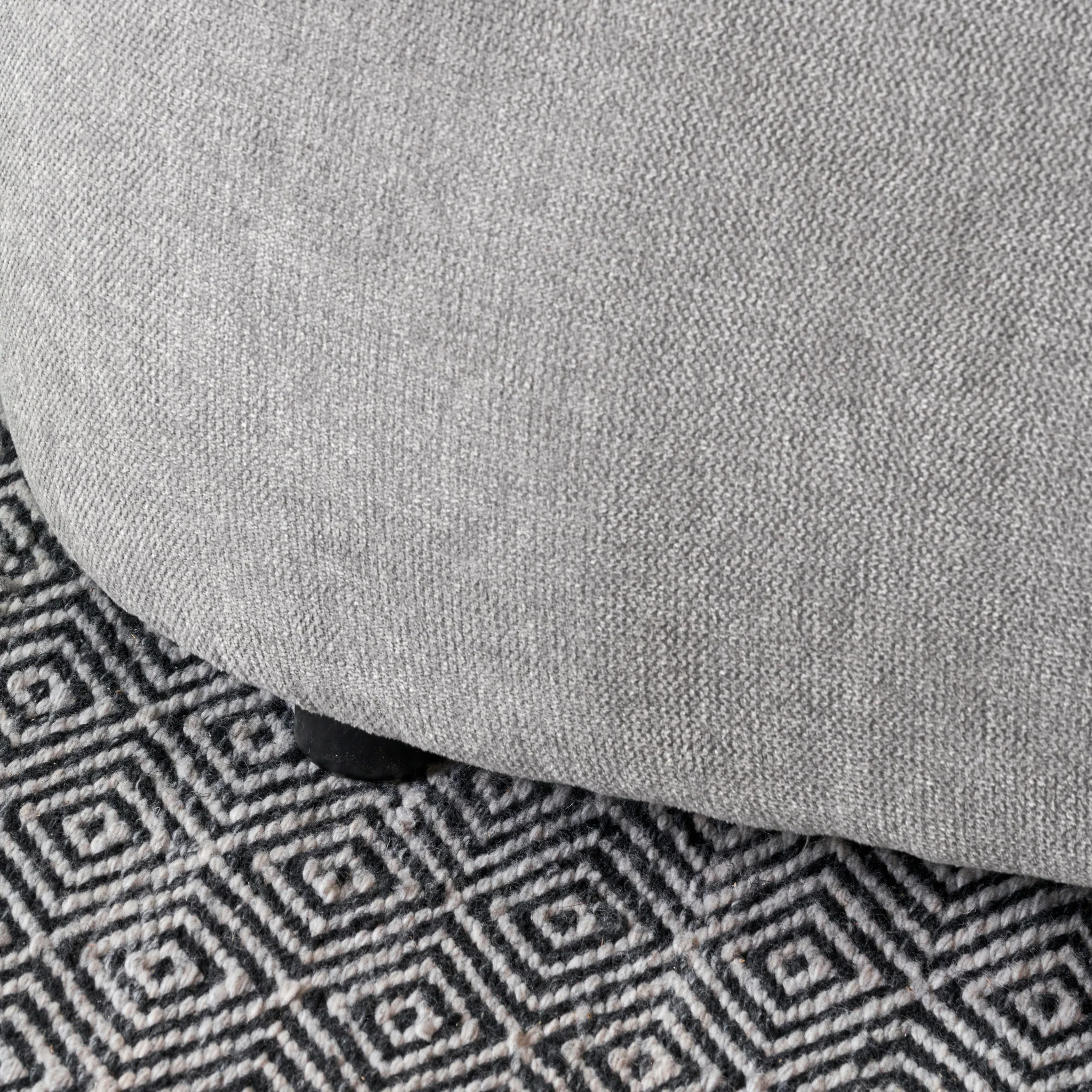 Carin Chenille Ottoman - Image 9