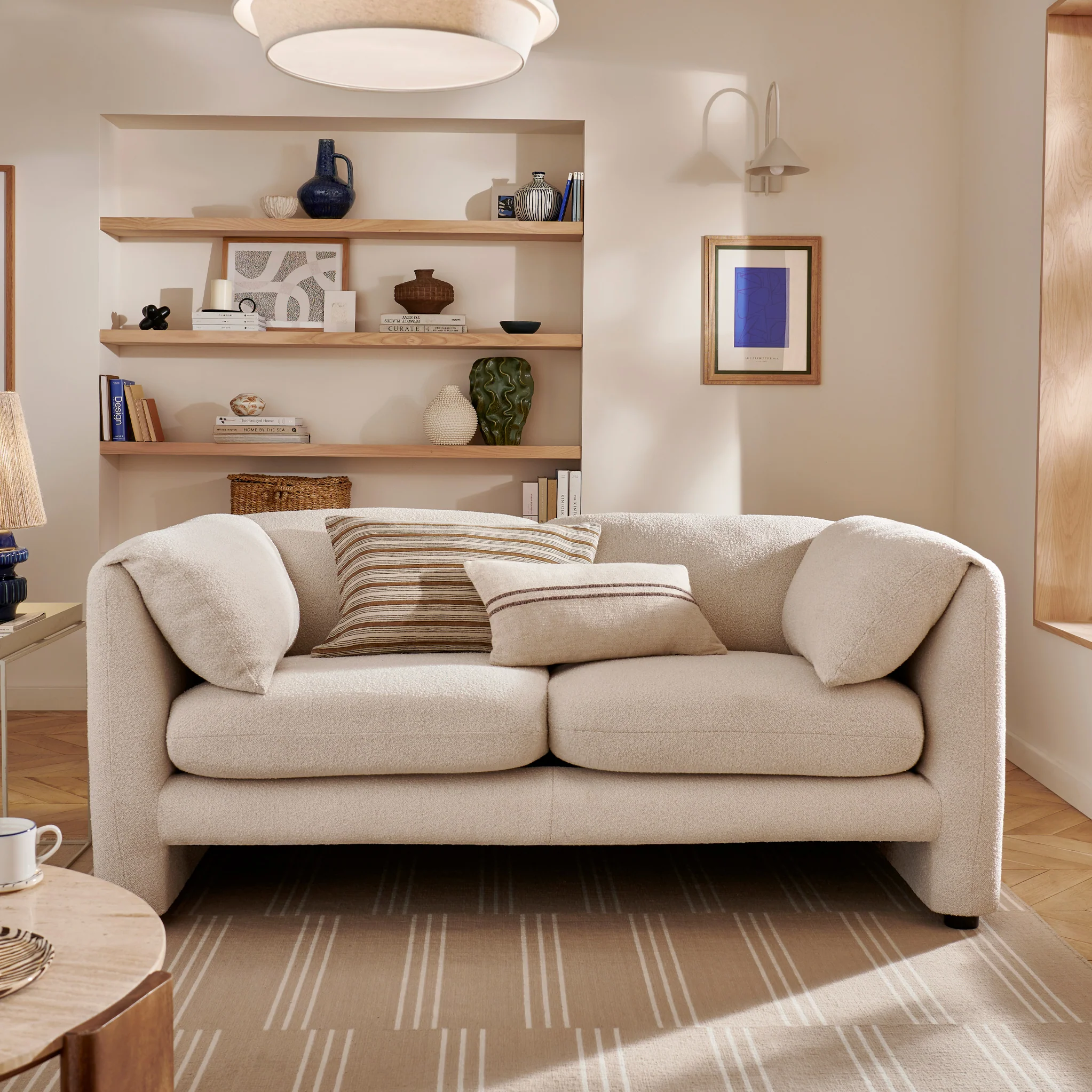 Carmel Boucle 2 Seater Sofa - Image 2