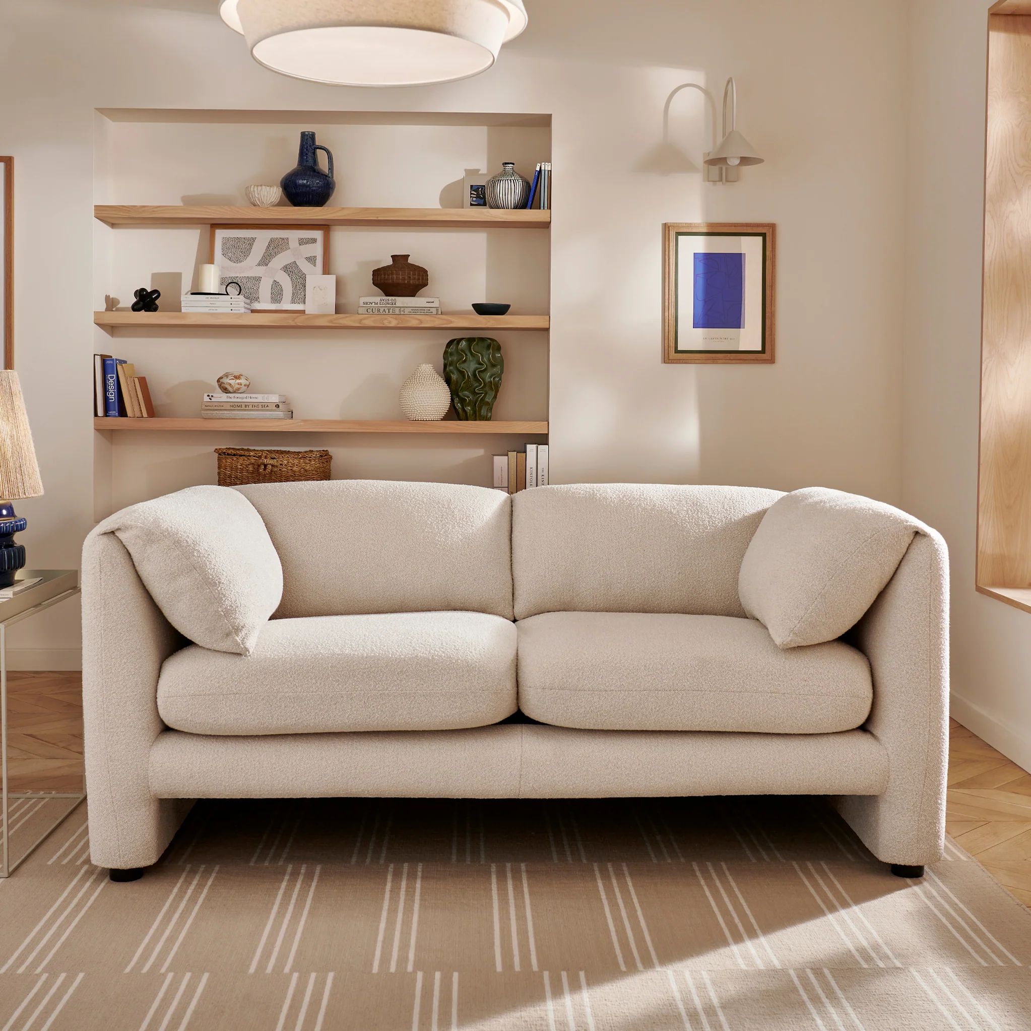 Carmel Boucle 2 Seater Sofa - Image 3