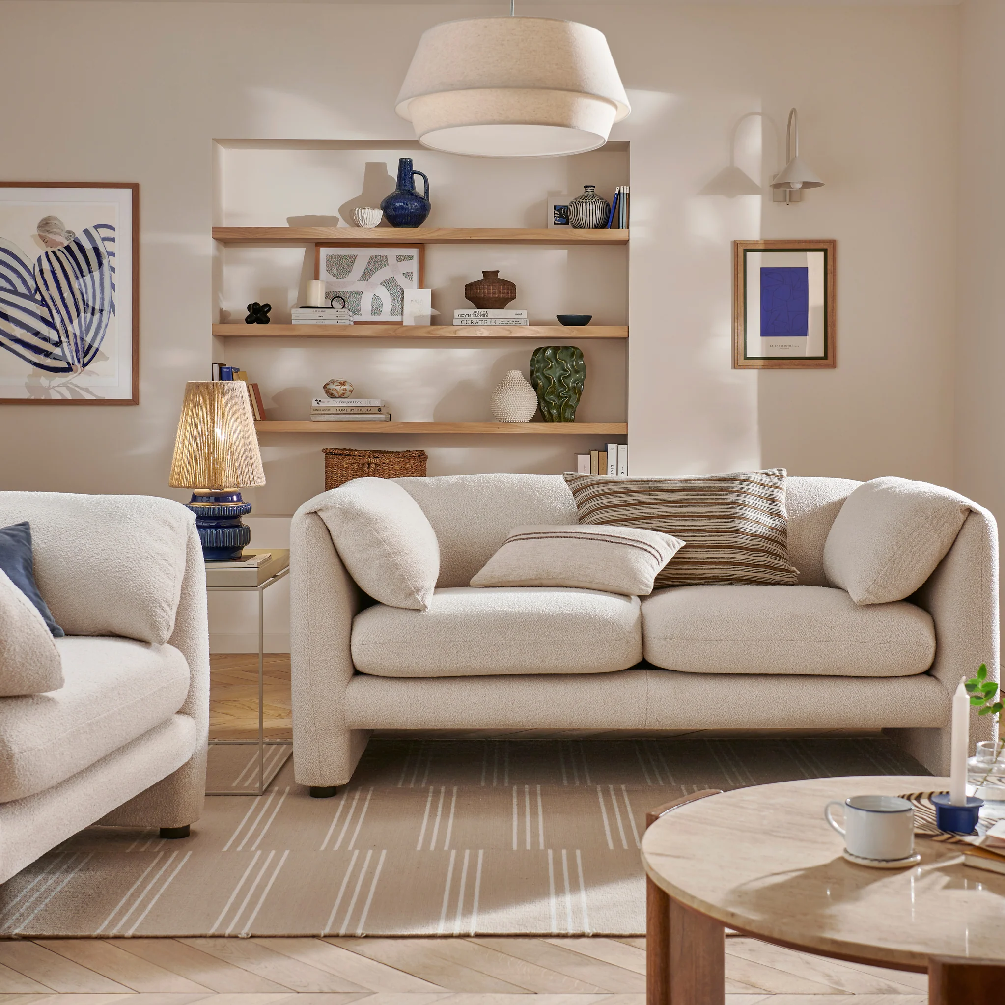 Carmel Boucle 2 Seater Sofa - Image 4