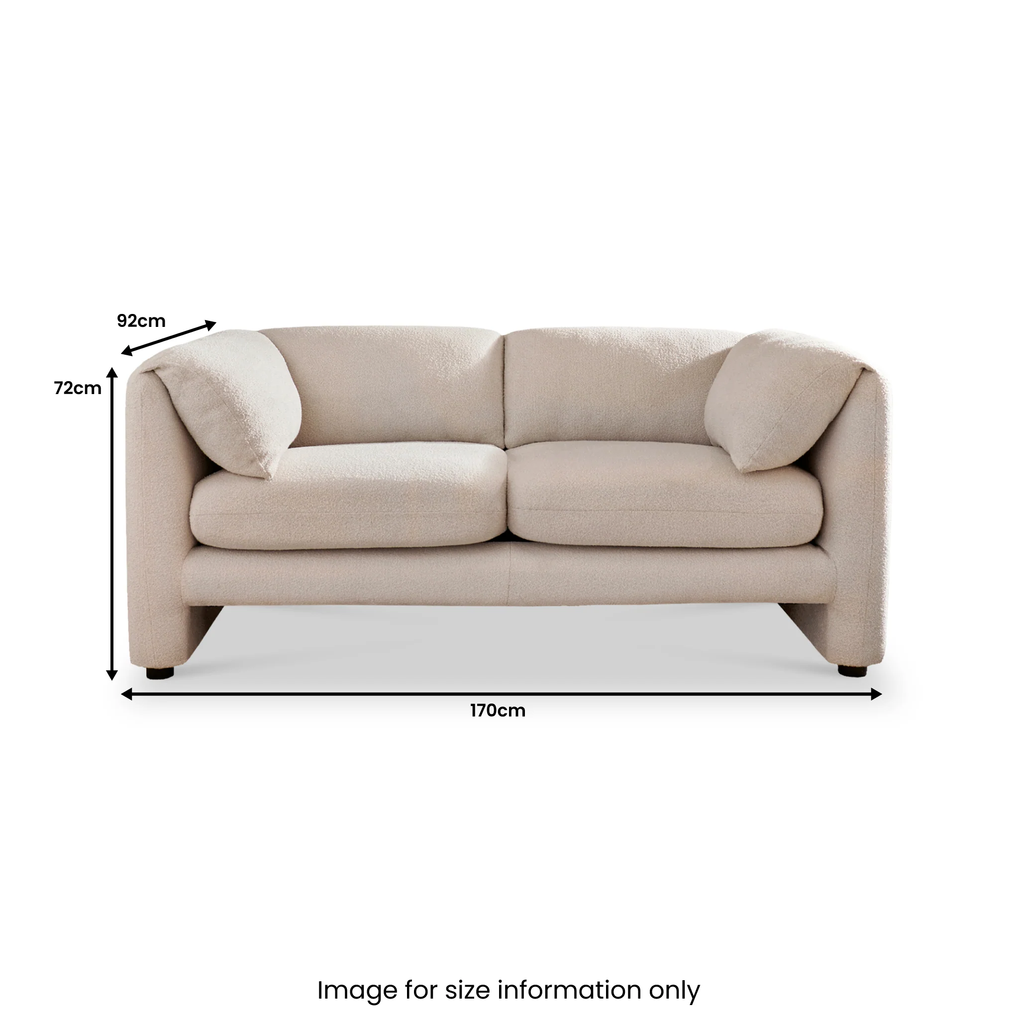 Carmel Boucle 2 Seater Sofa - Image 9