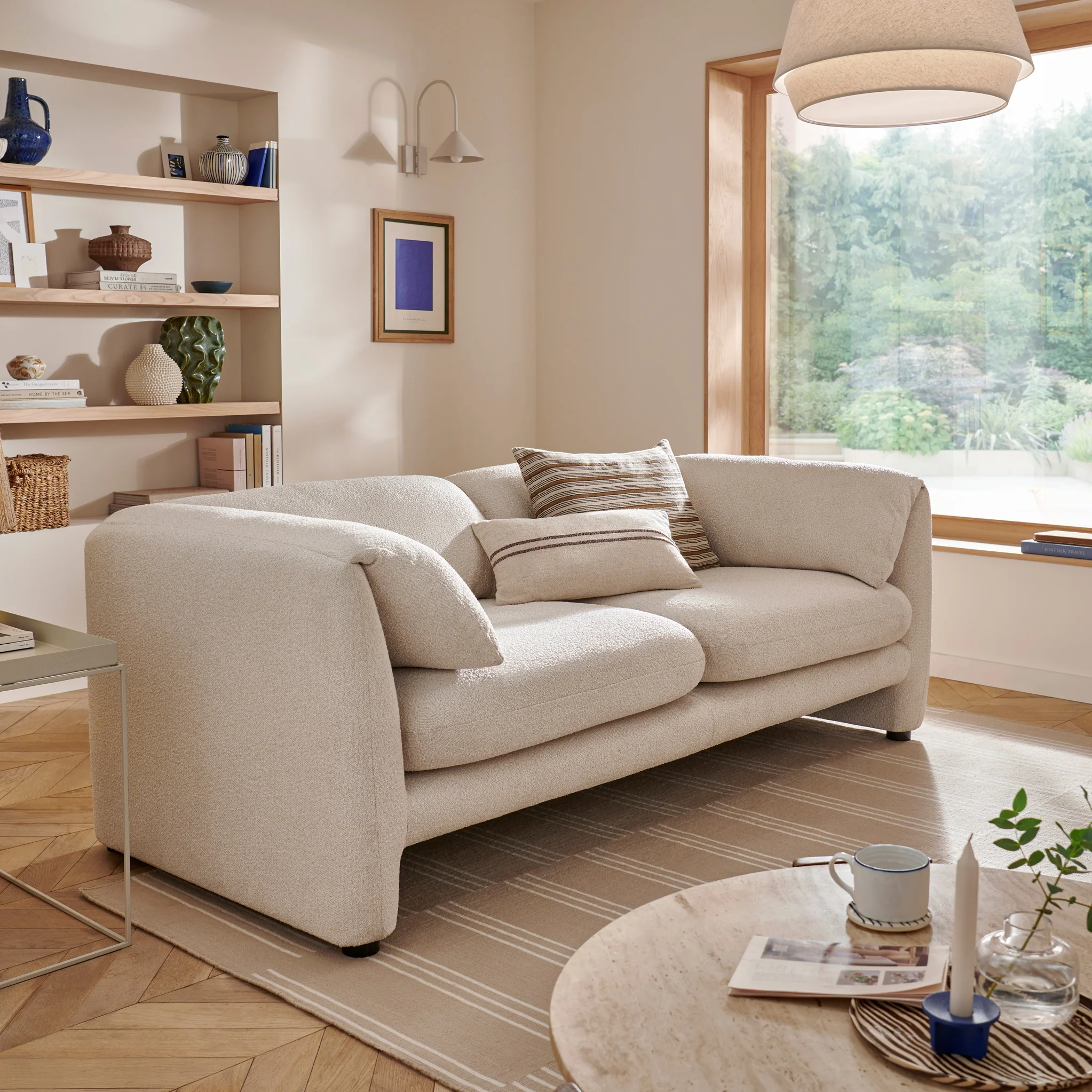 Carmel Boucle 3 Seater Sofa - Image 2