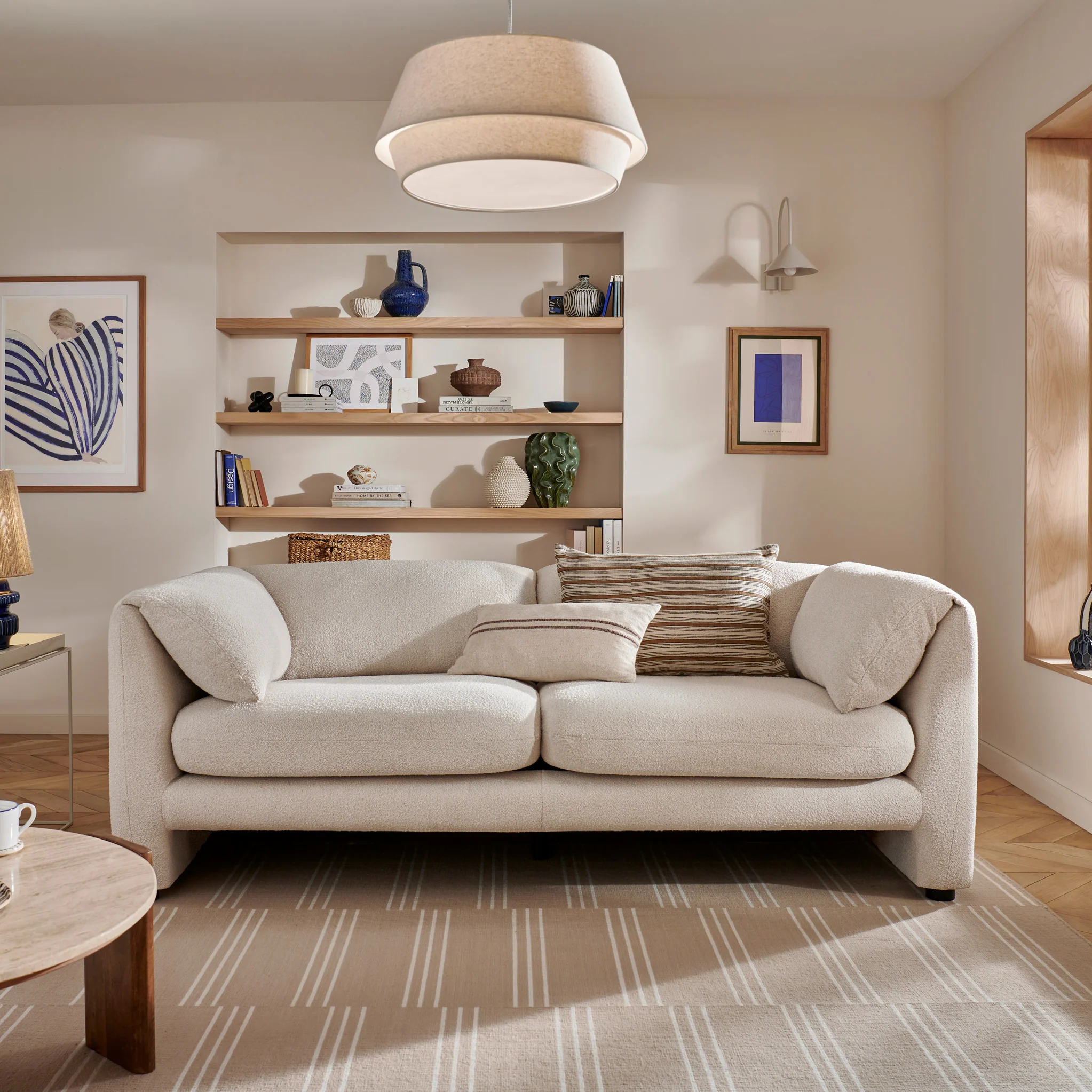 Carmel Boucle 3 Seater Sofa - Image 3