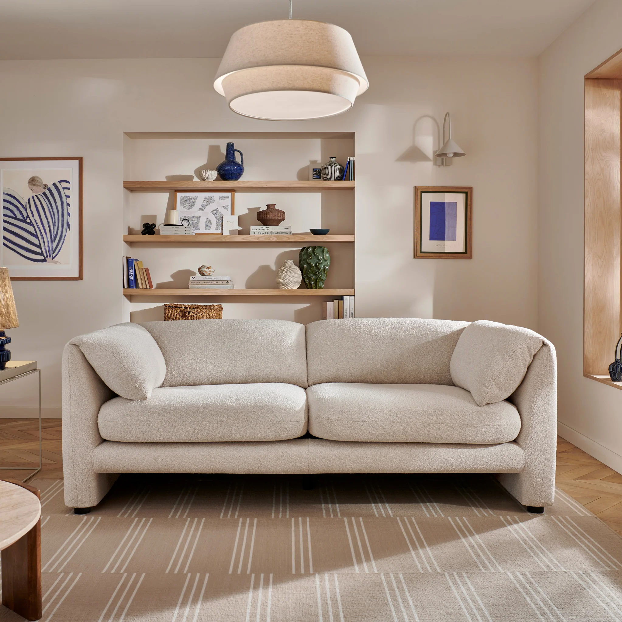 Carmel Boucle 3 Seater Sofa - Image 4
