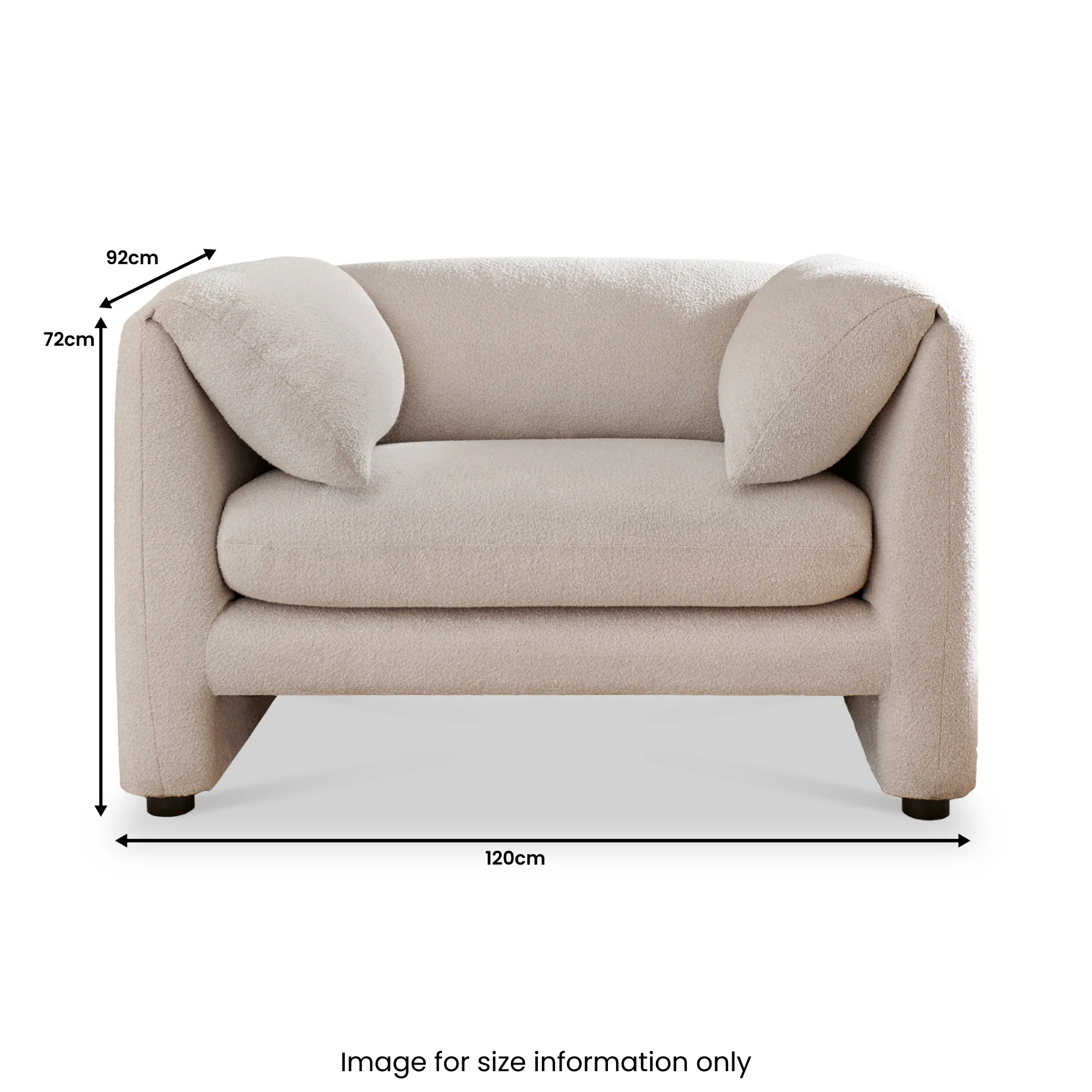 Carmel Boucle Armchair - Image 8