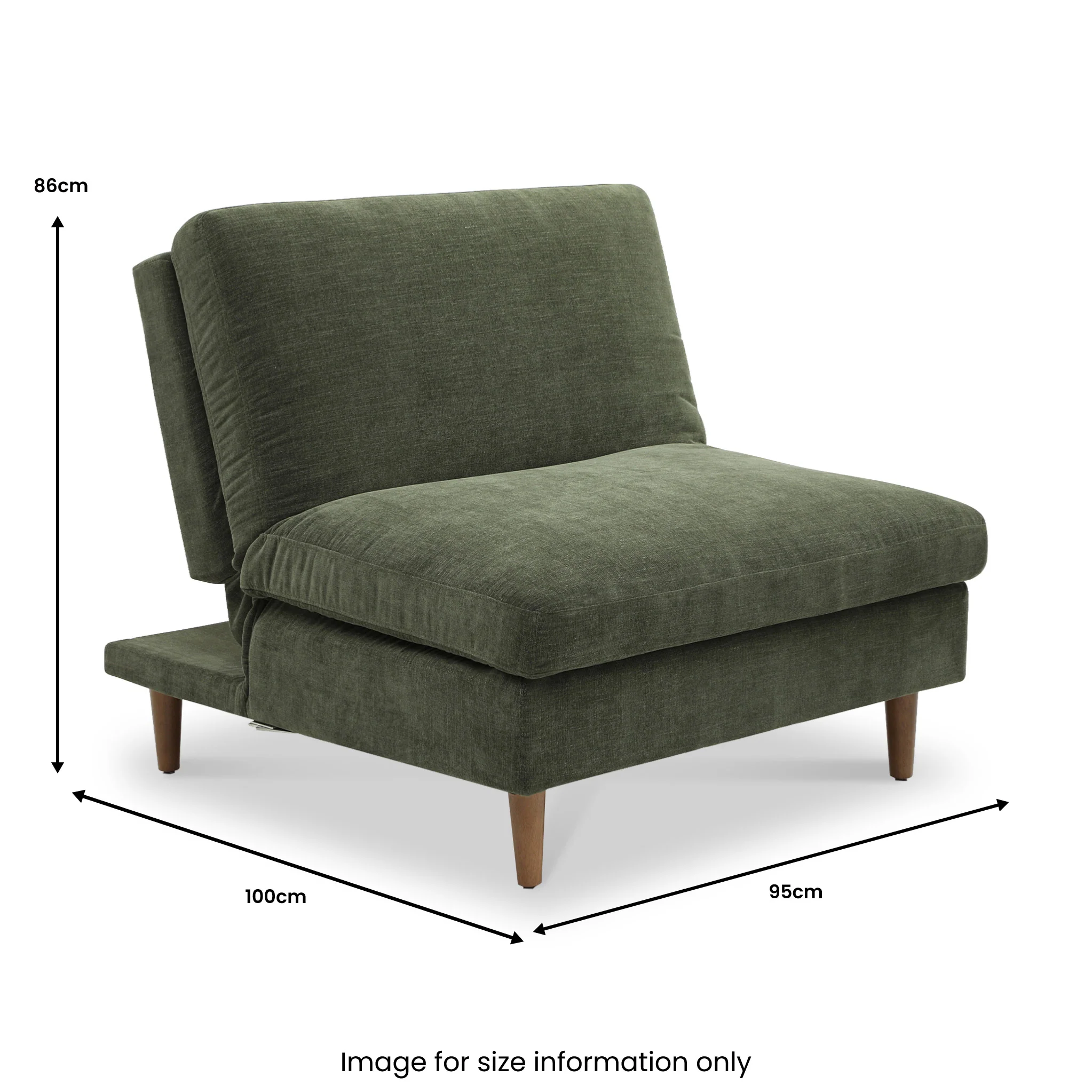 Carrington Chenille Click Clack Lounge Chair - Image 28