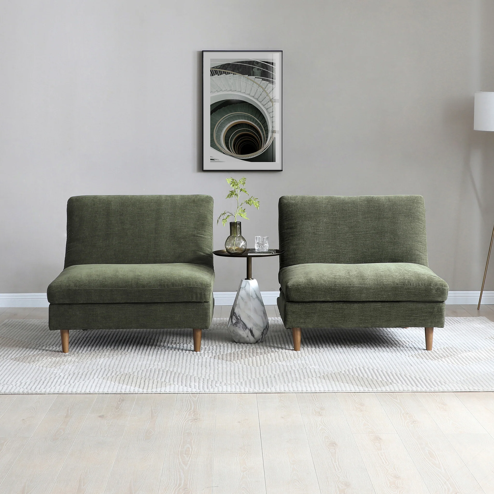 Carrington Chenille Click Clack Lounge Chair - Image 6