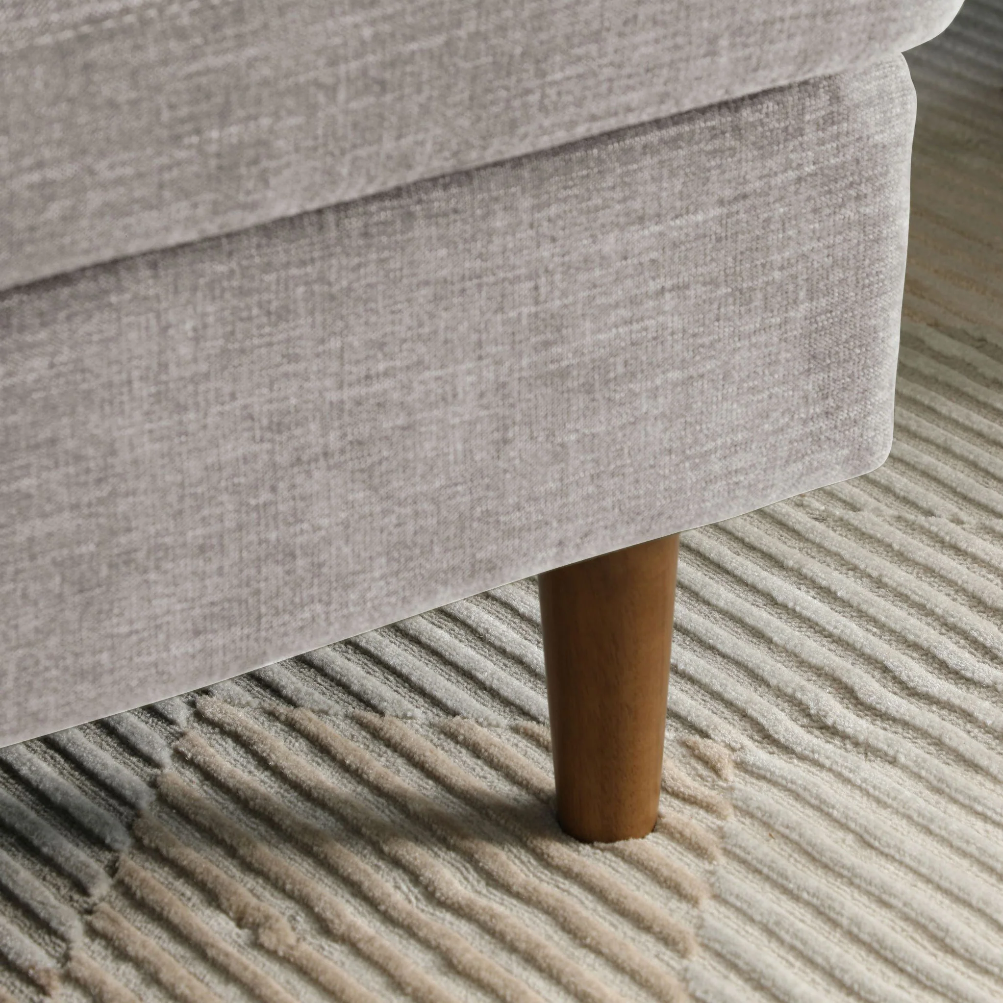 Carrington Chenille Footstool - Image 12