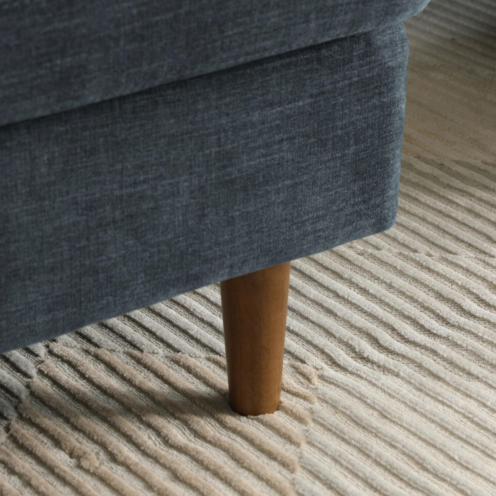 Carrington Chenille Footstool - Image 8