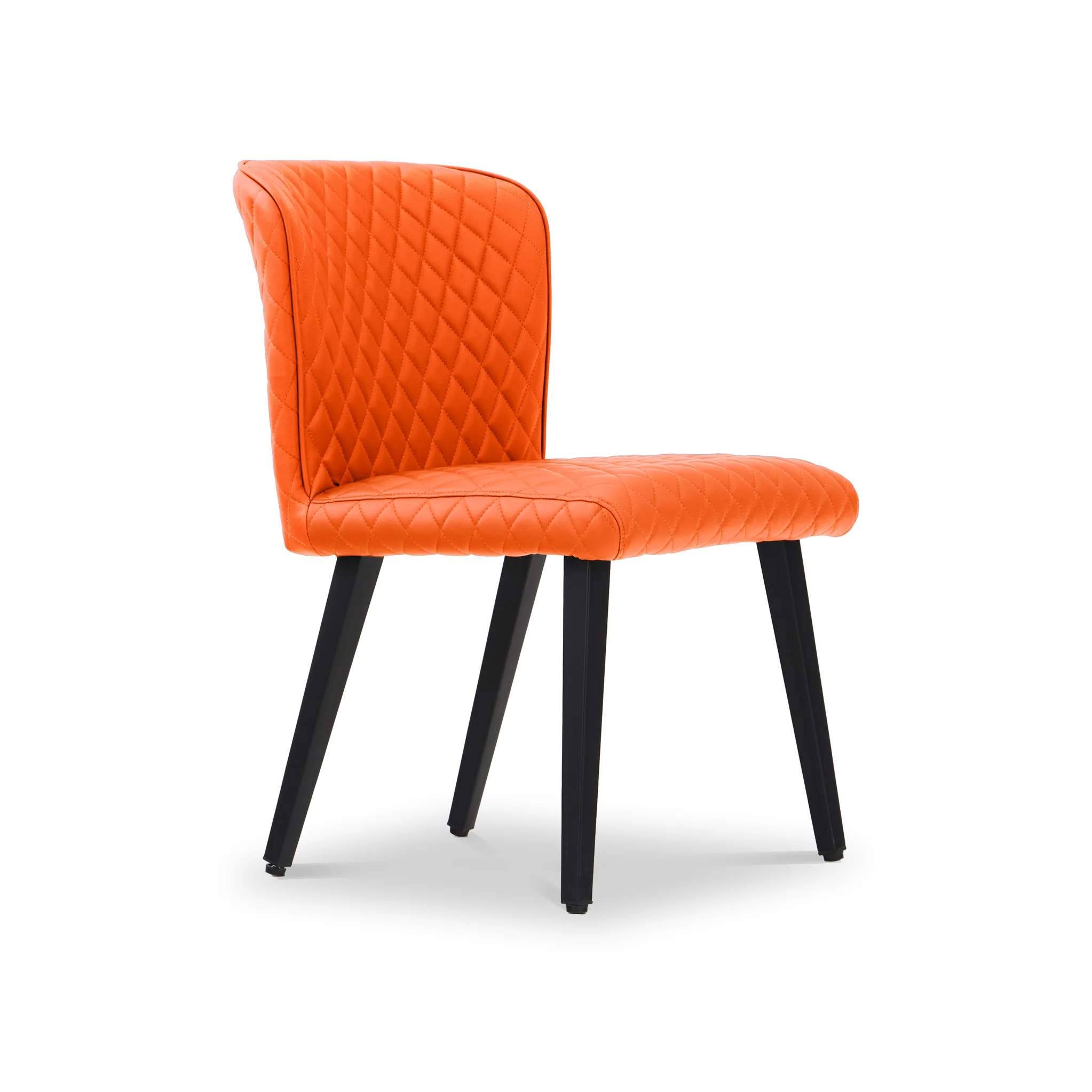 Carson Faux Leather Quilted Dining Chair - Image 3