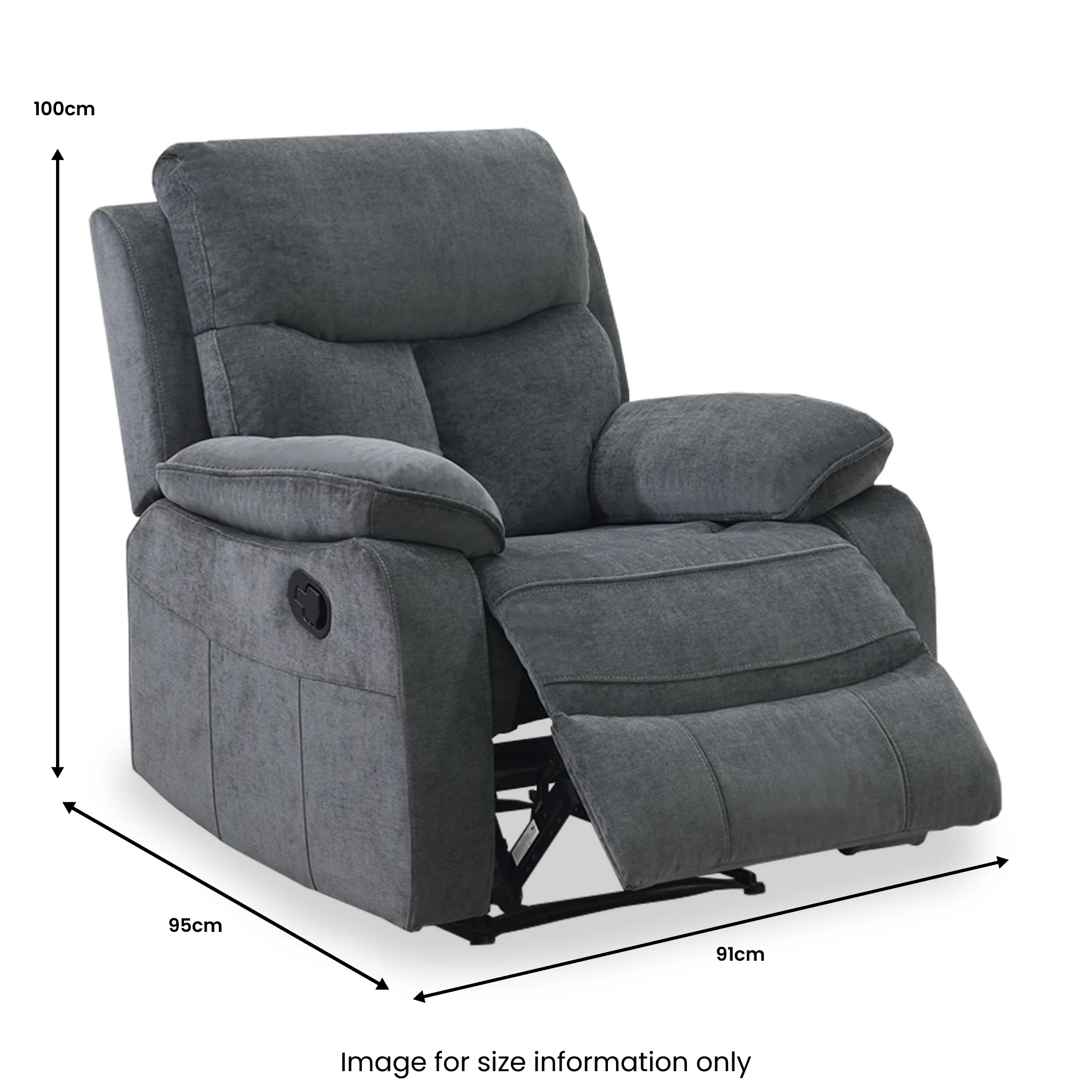 Carson Manual Reclining Armchair - Image 4
