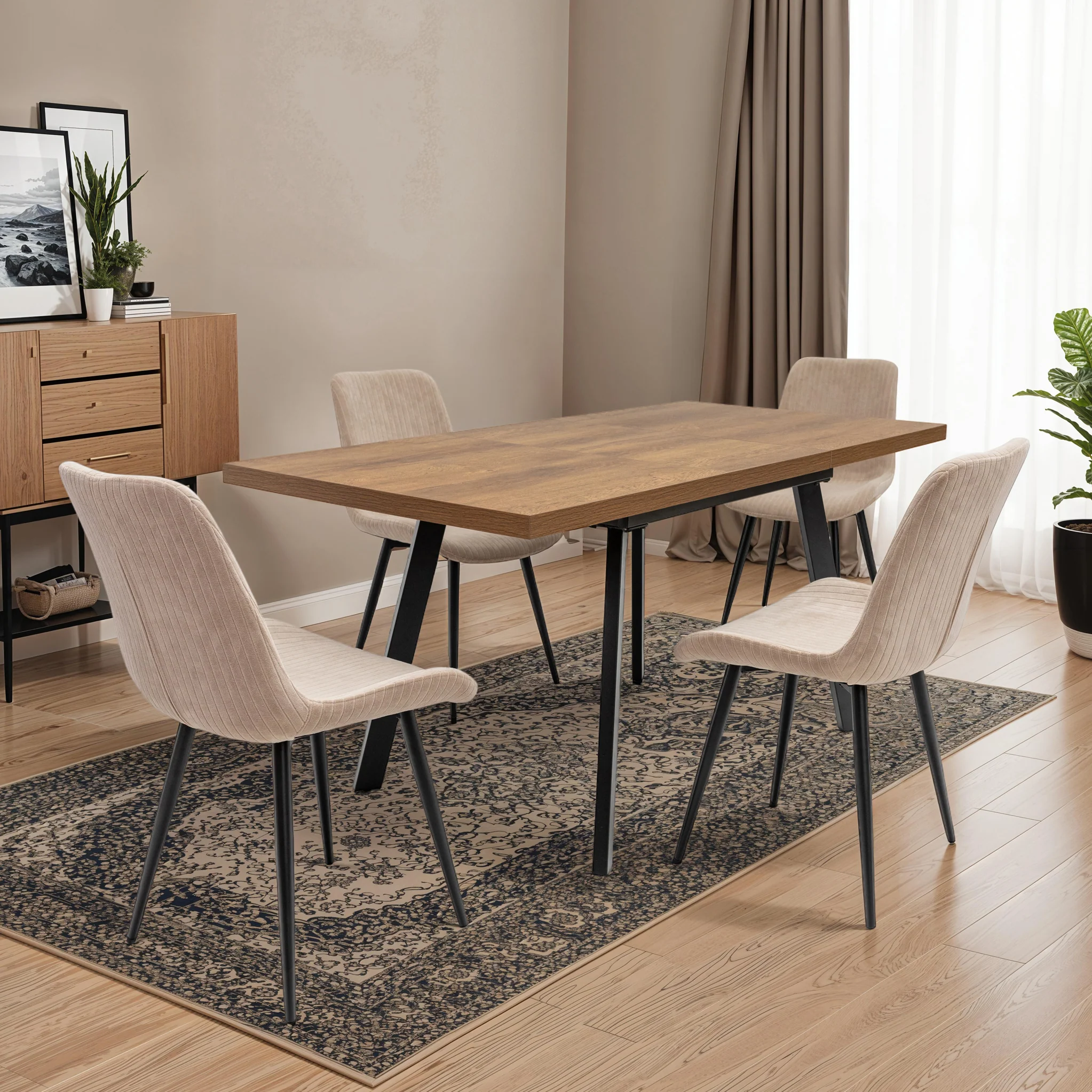 Carter Soft Touch Fabric Dining Chair - Image 2