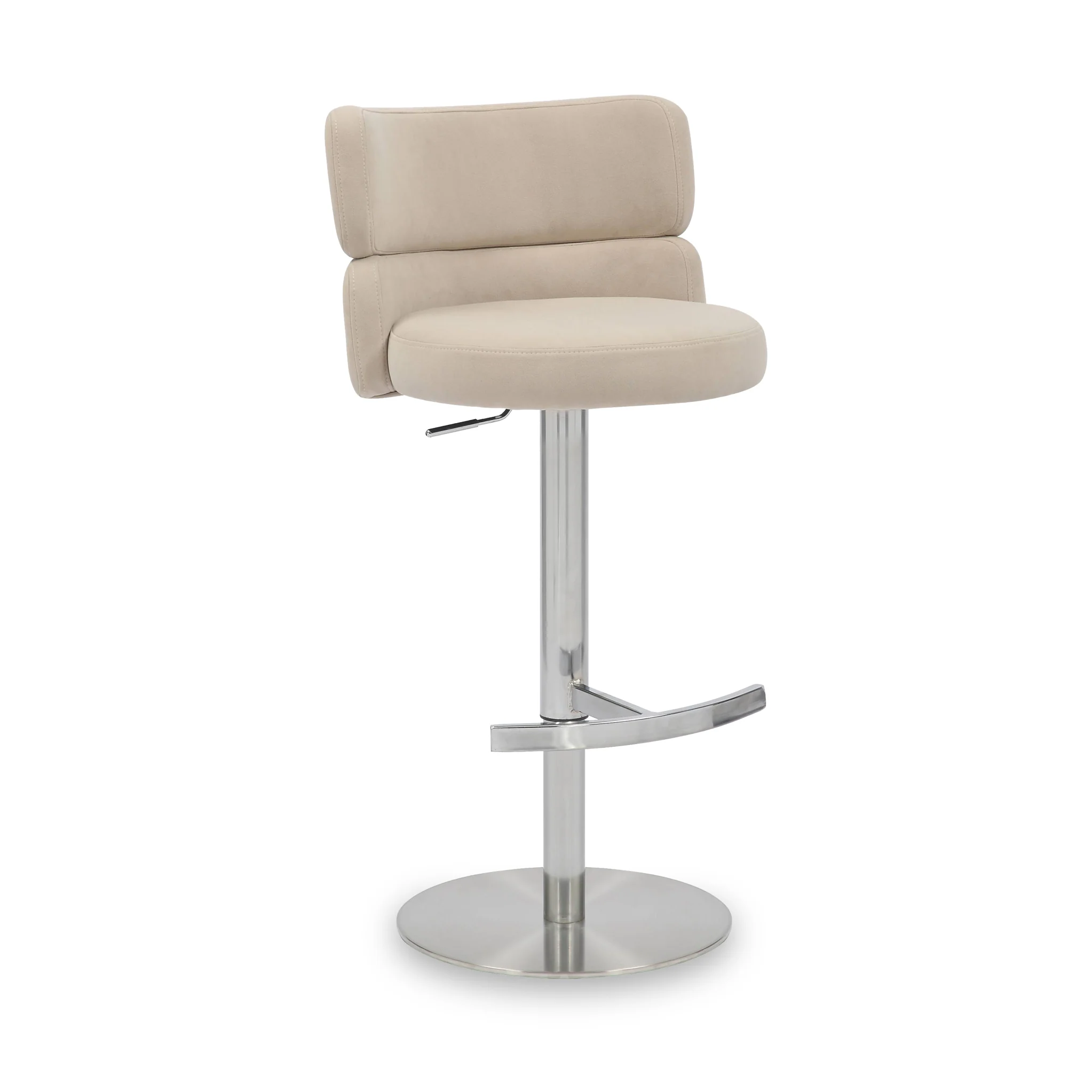 Carvell Brushed Velvet Bar Stool - Image 7