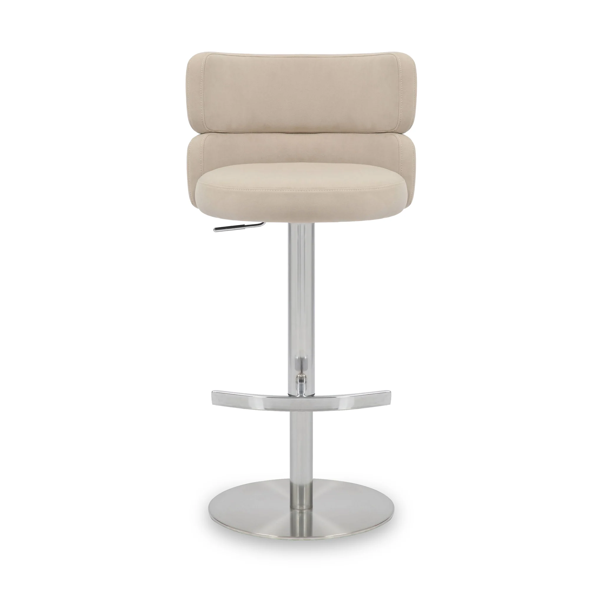 Carvell Brushed Velvet Bar Stool - Image 8