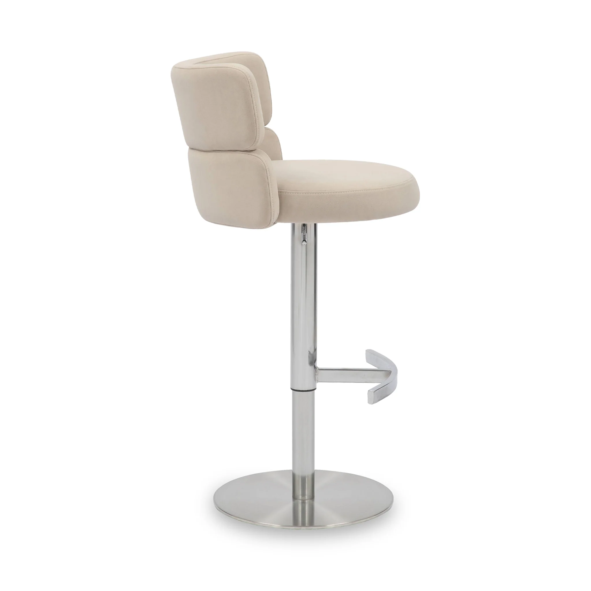Carvell Brushed Velvet Bar Stool - Image 9