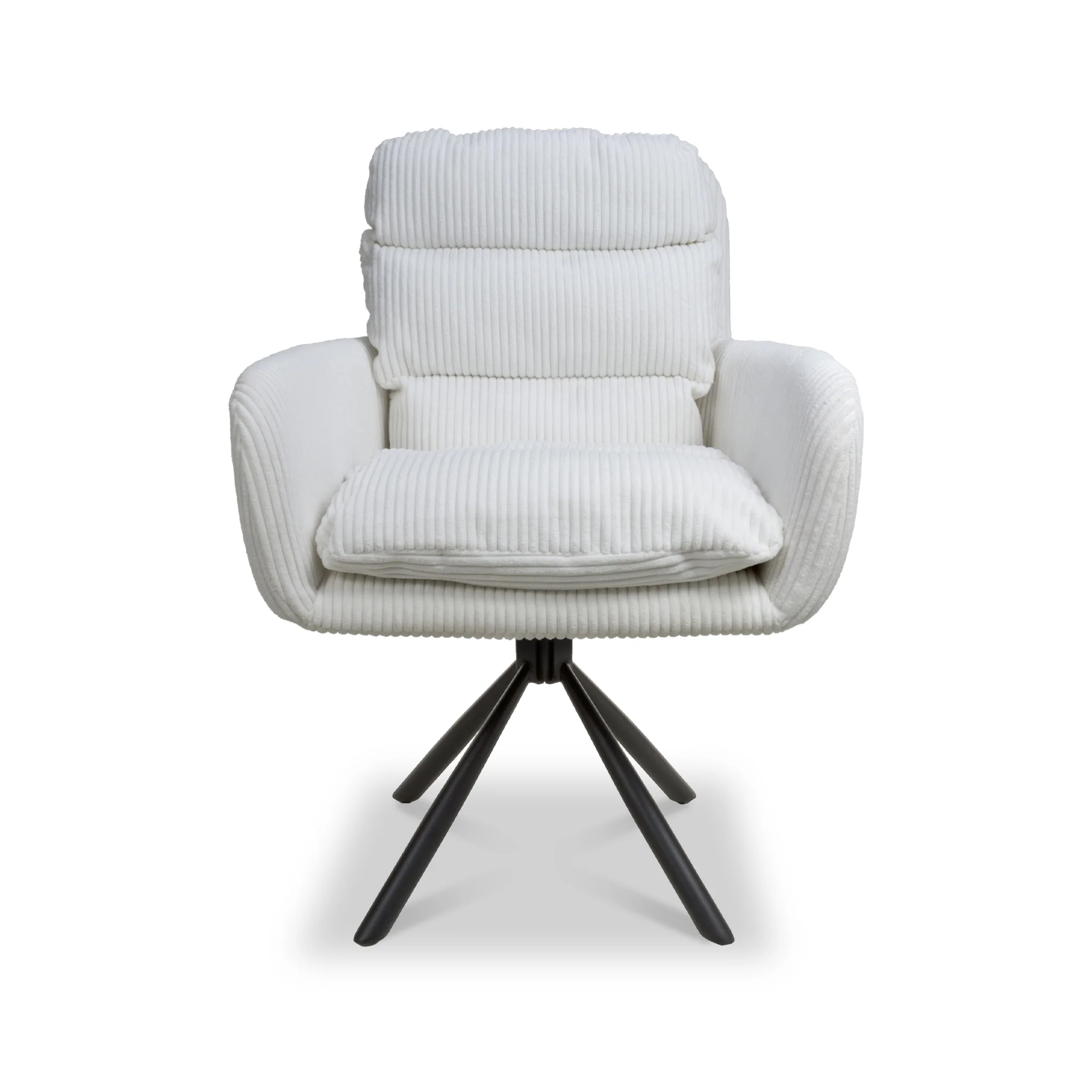 Cassey Corduroy Swivel Chair - Image 2