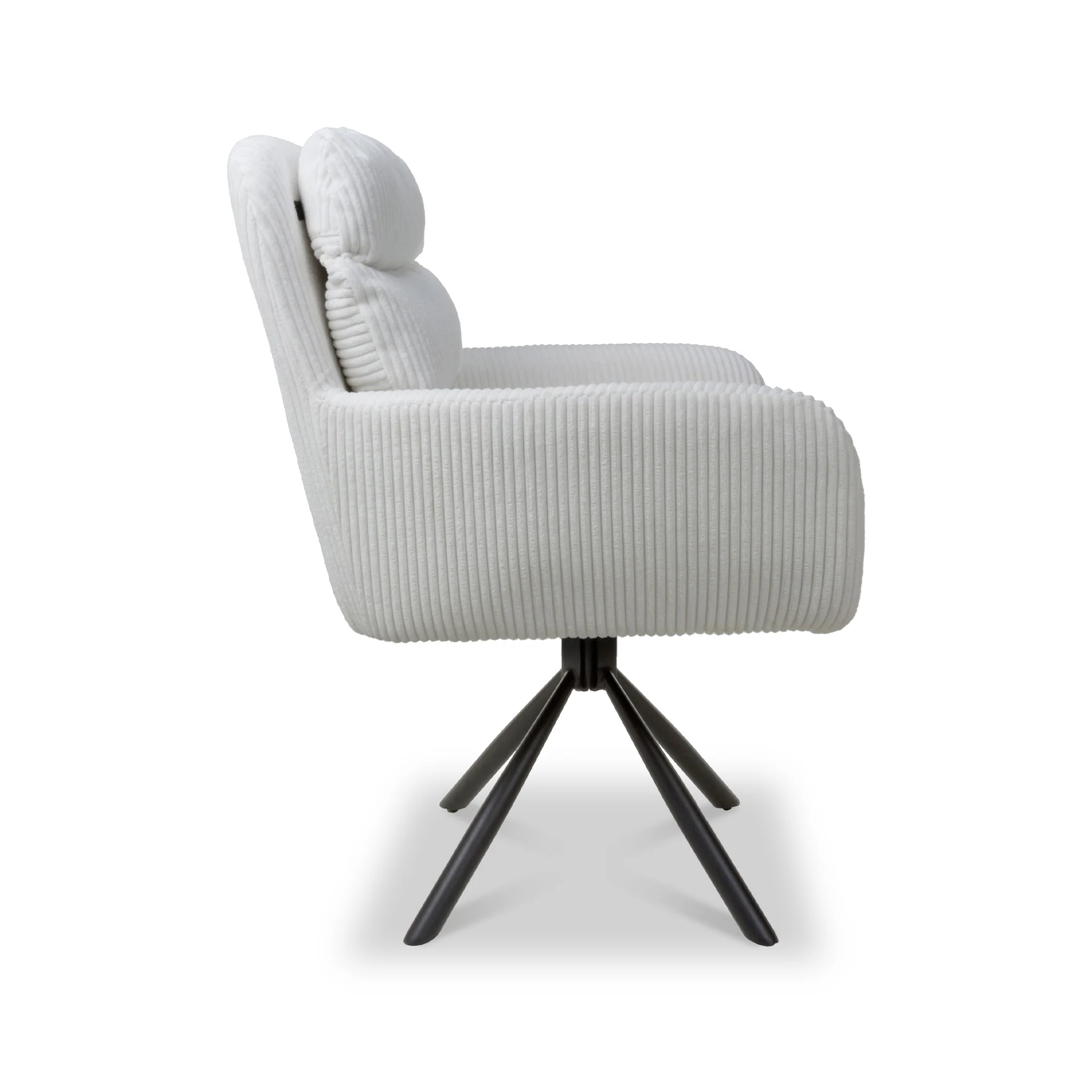 Cassey Corduroy Swivel Chair - Image 3