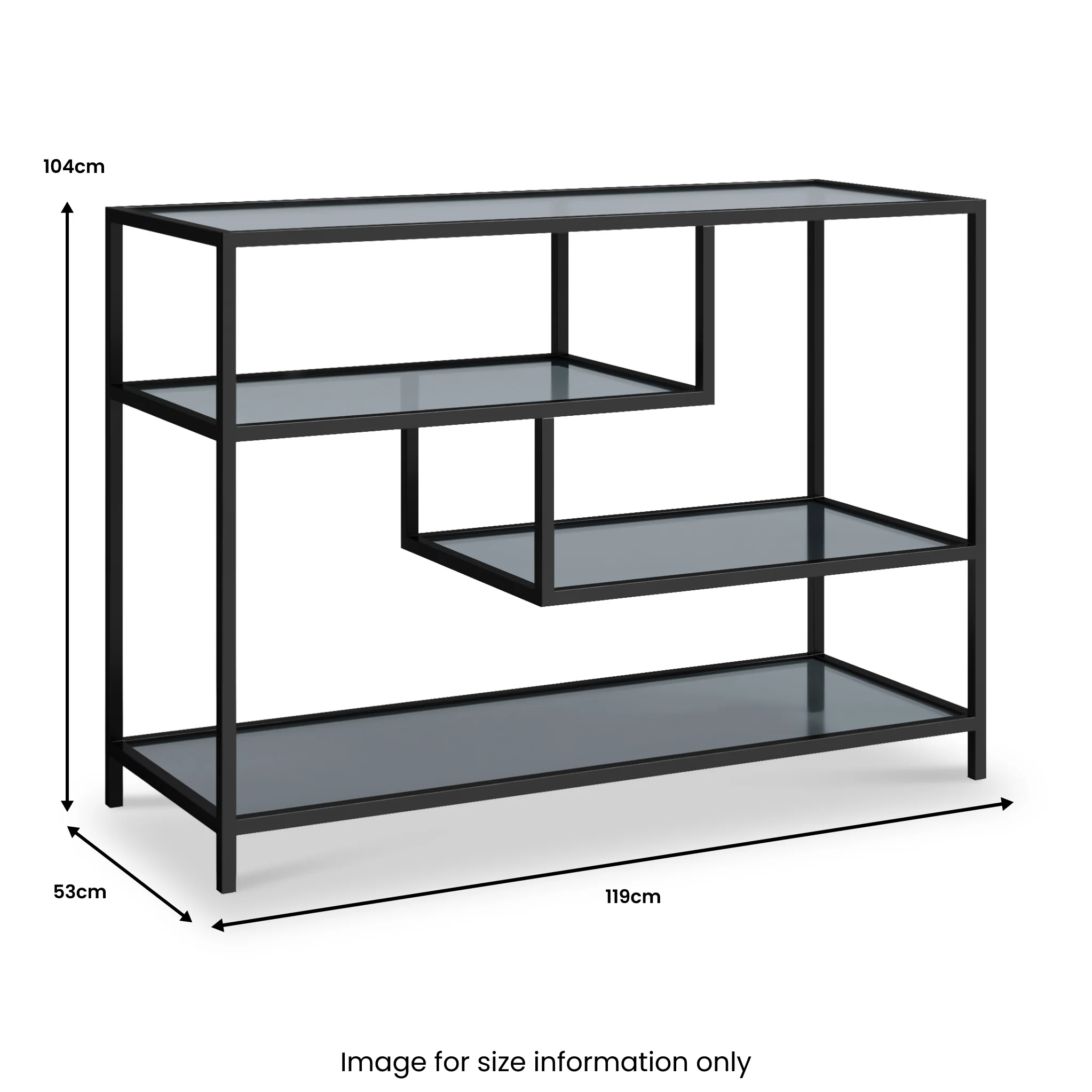Castro Open Shelf Console Table - Image 2