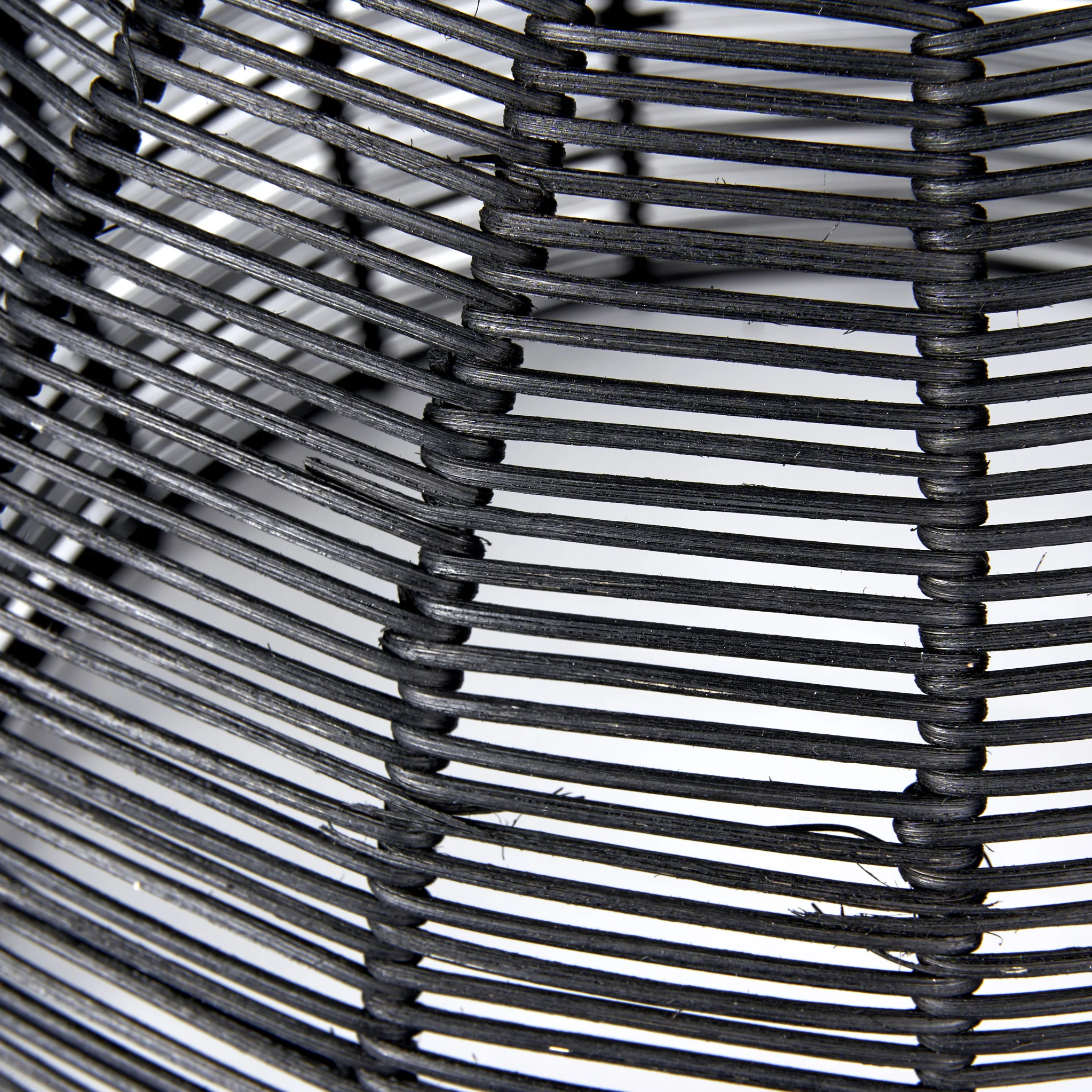 Caswell Black Rattan Coche Pendant - Image 4