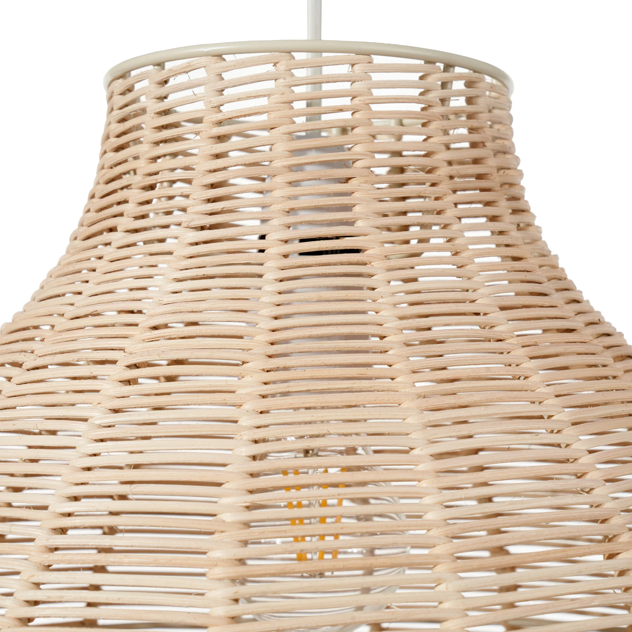 Caswell Natural Rattan Coche Pendant - Image 3