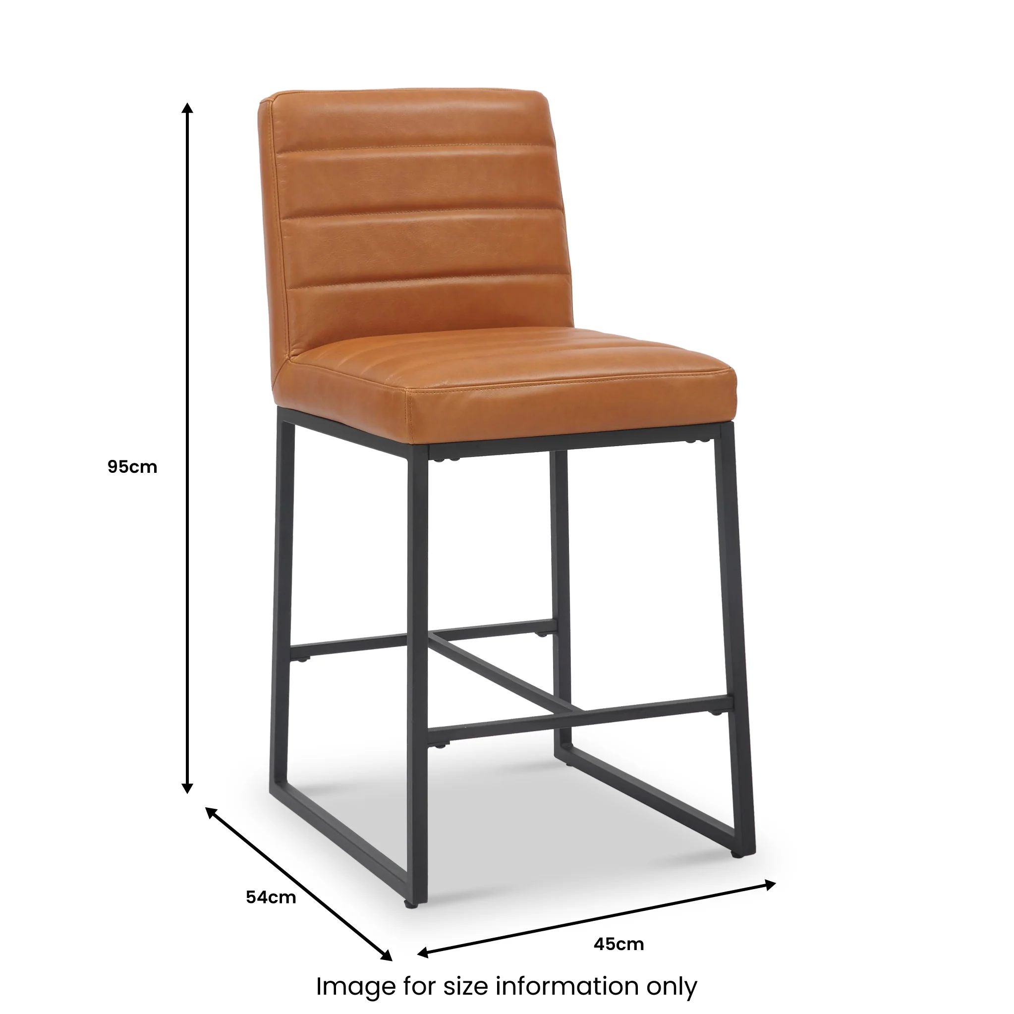 Cavaye Leather Bar Stool - Image 7