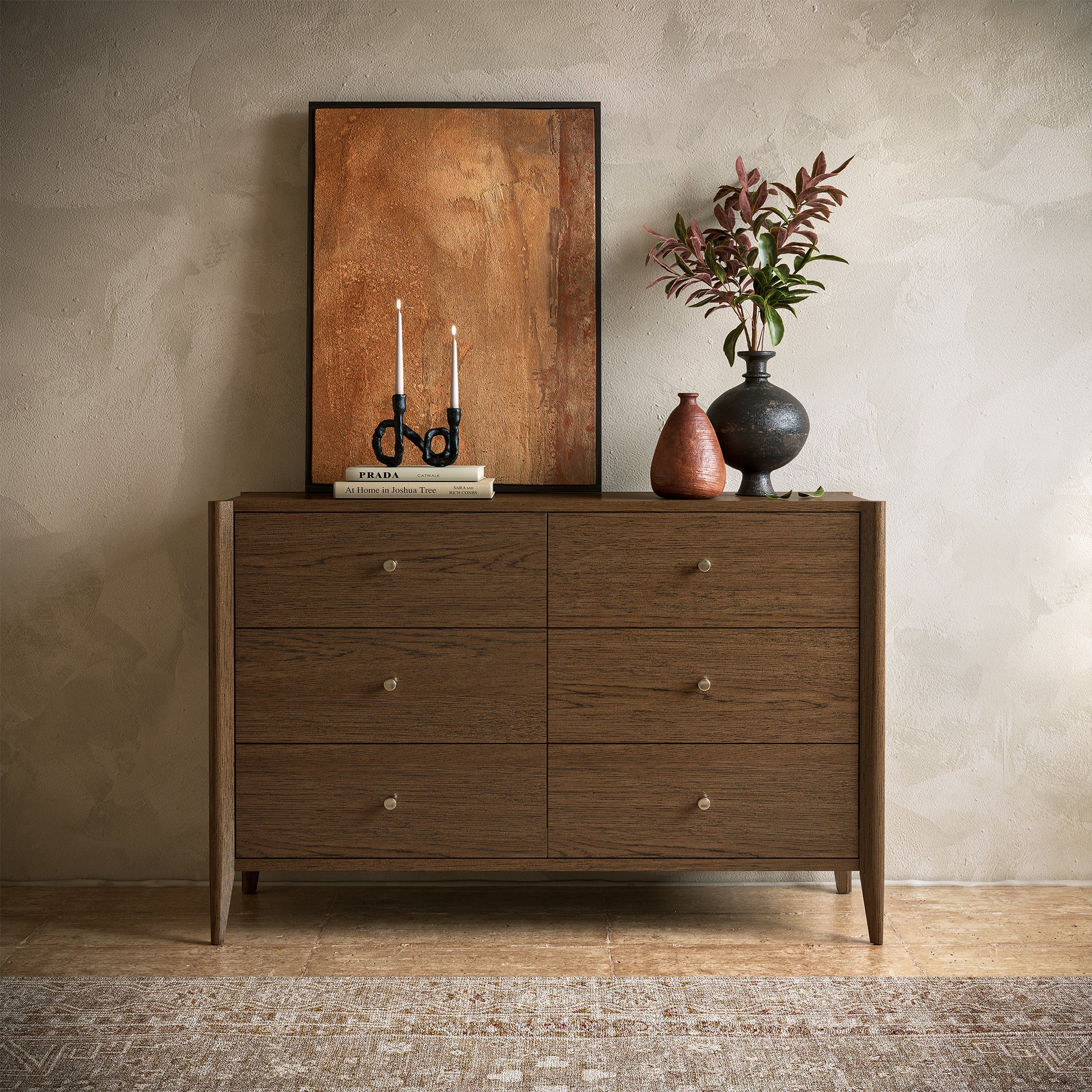 Cavell Oak 6 Drawer Chest - Image 4